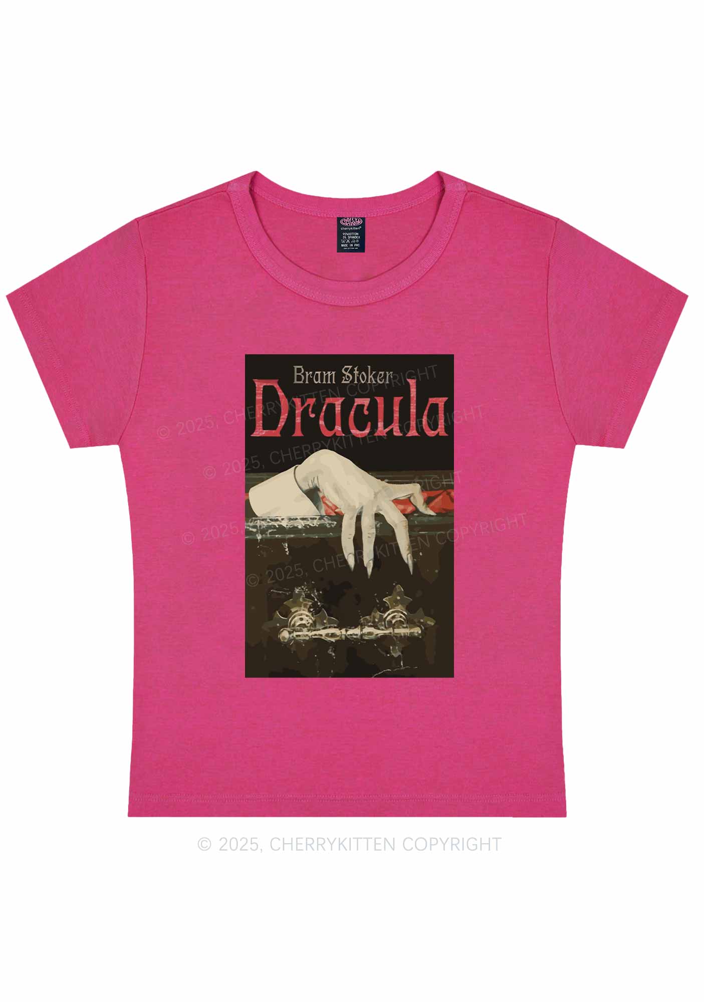 Halloween Creepy Claw Y2K Baby Tee Cherrykitten - Image 6