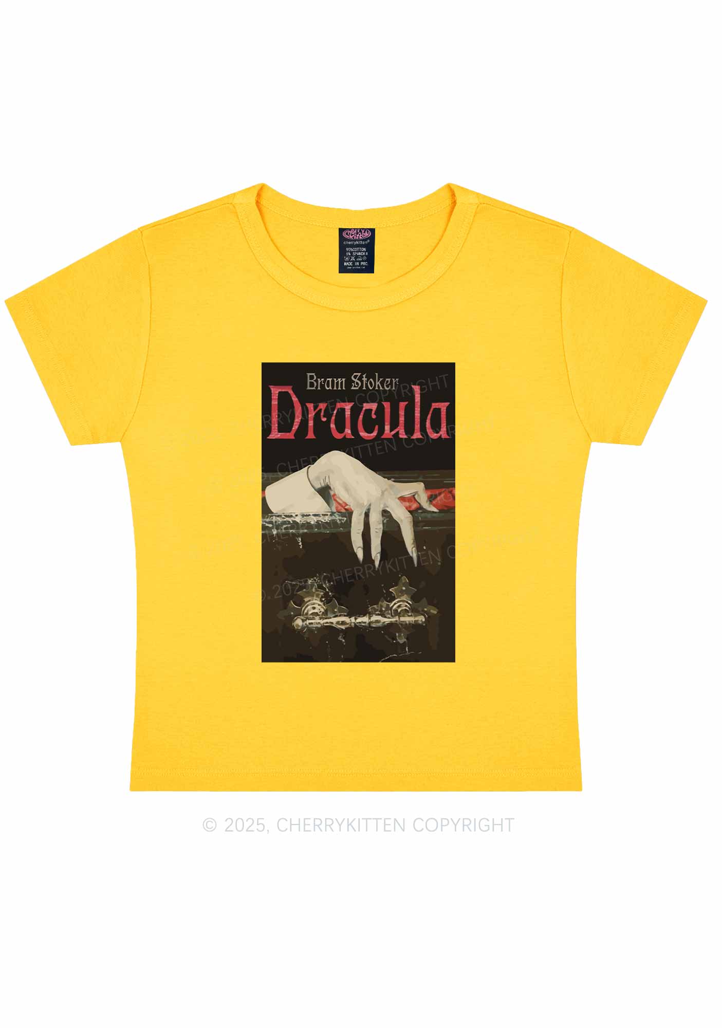 Halloween Creepy Claw Y2K Baby Tee Cherrykitten - Image 7