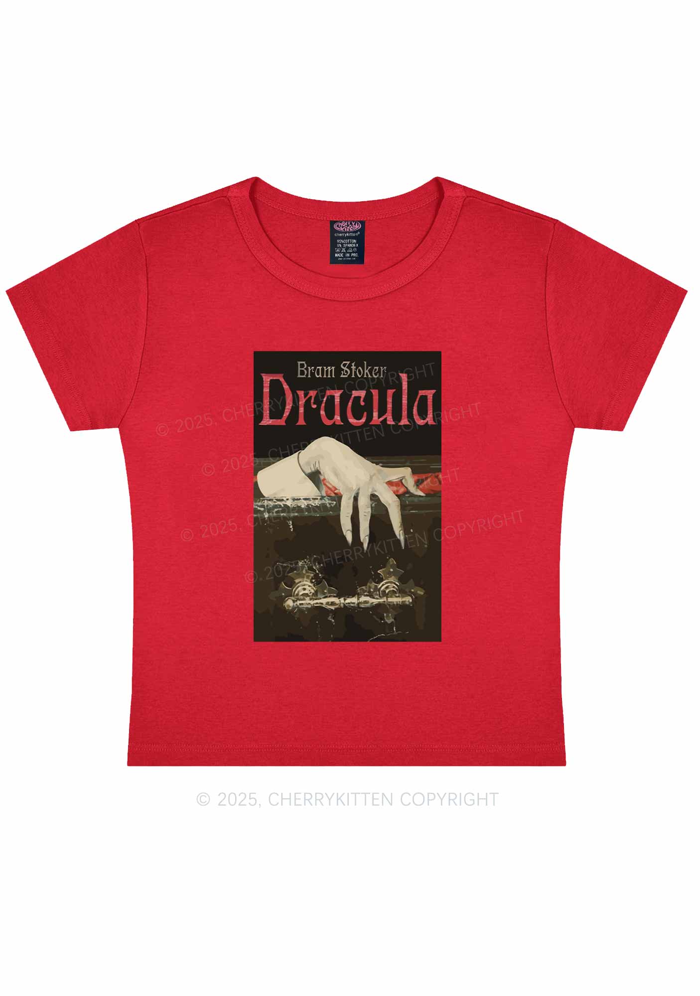 Halloween Creepy Claw Y2K Baby Tee Cherrykitten - Image 8