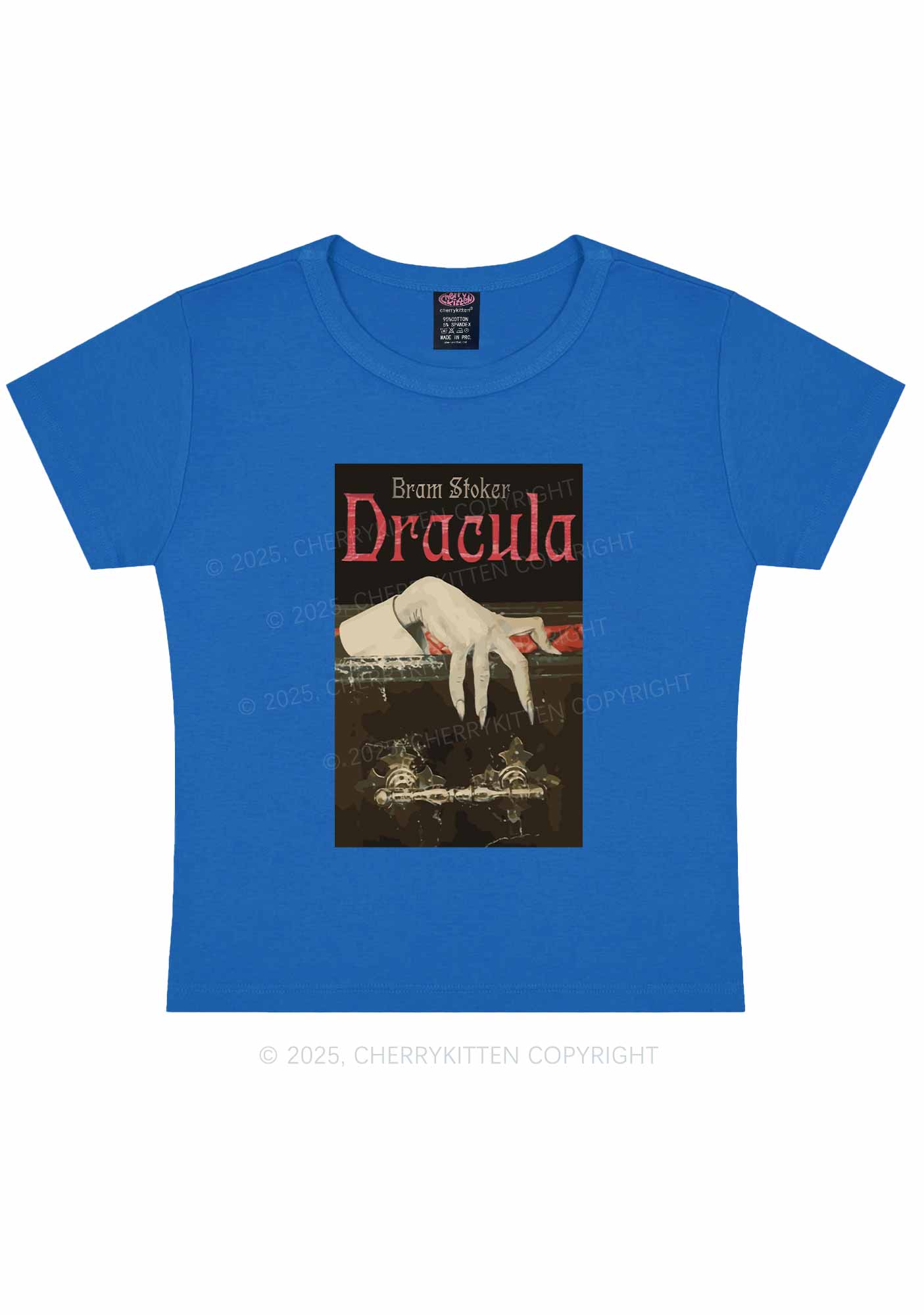 Halloween Creepy Claw Y2K Baby Tee Cherrykitten - Image 9