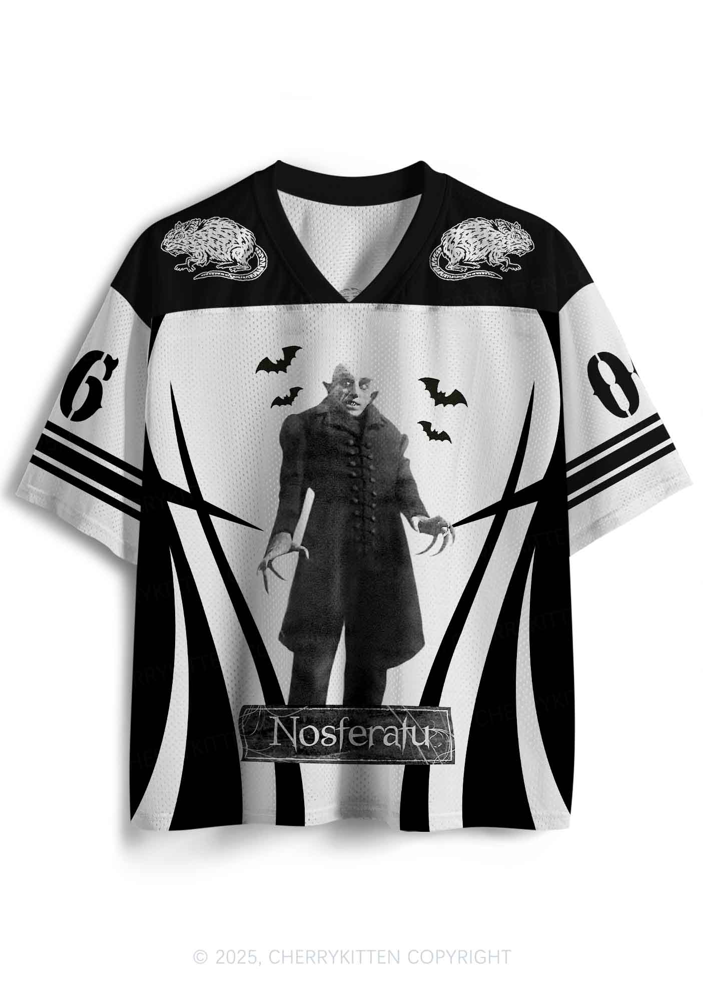 Halloween Custom Bat Monster Y2K Sport Jersey Shirts Cherrykitten - Image 2
