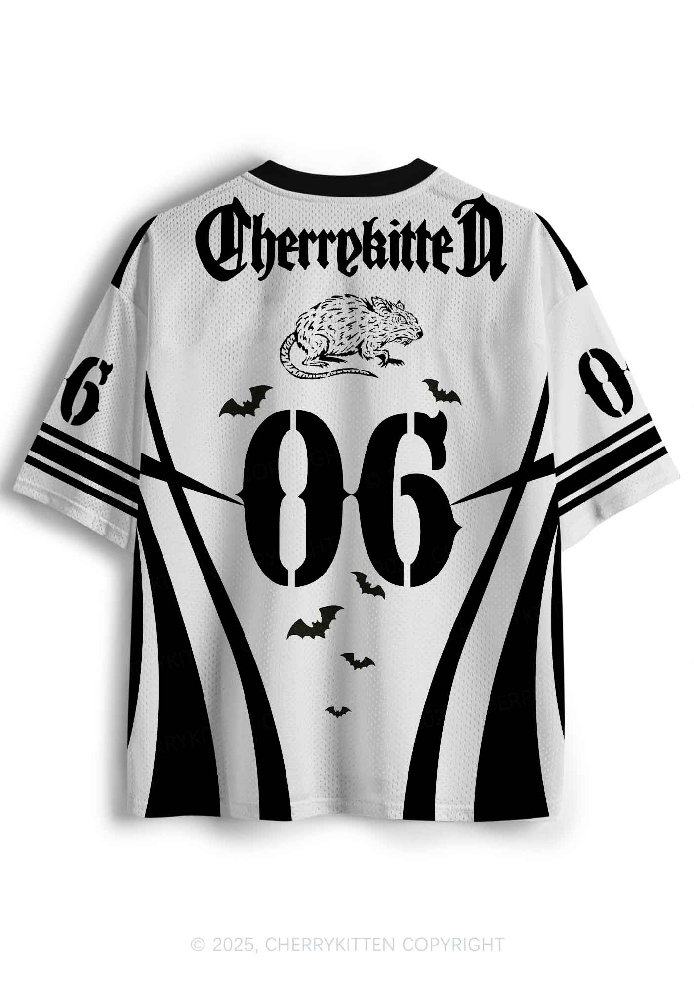 Halloween Custom Bat Monster Y2K Sport Jersey Shirts Cherrykitten - Image 3