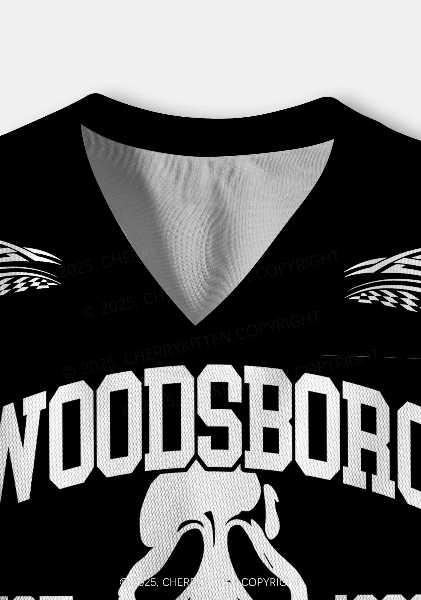 Halloween Custom Black Horror Club Y2K Crop Sport Jersey Shirts Cherrykitten - Image 3