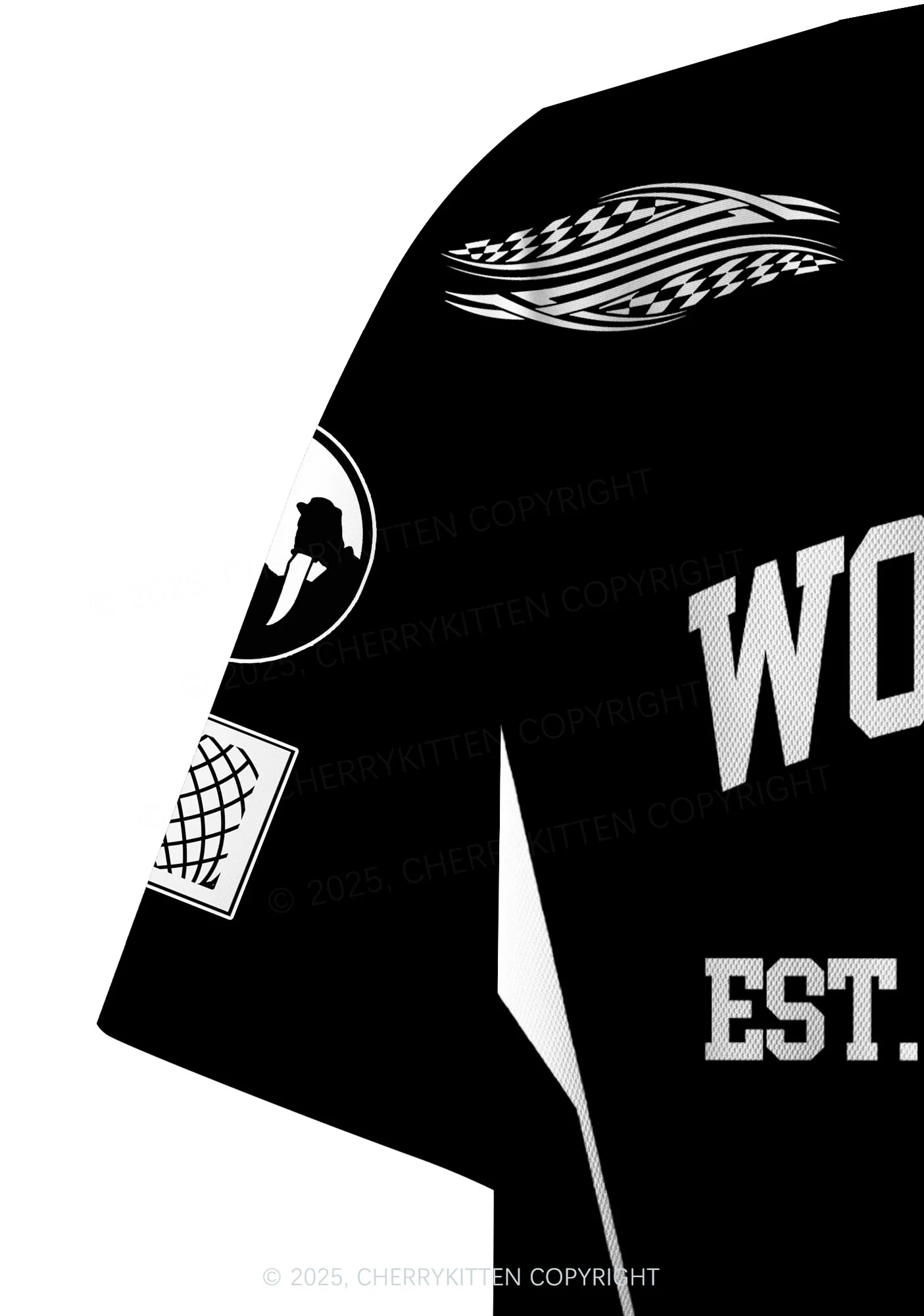 Halloween Custom Black Horror Club Y2K Crop Sport Jersey Shirts Cherrykitten - Image 5
