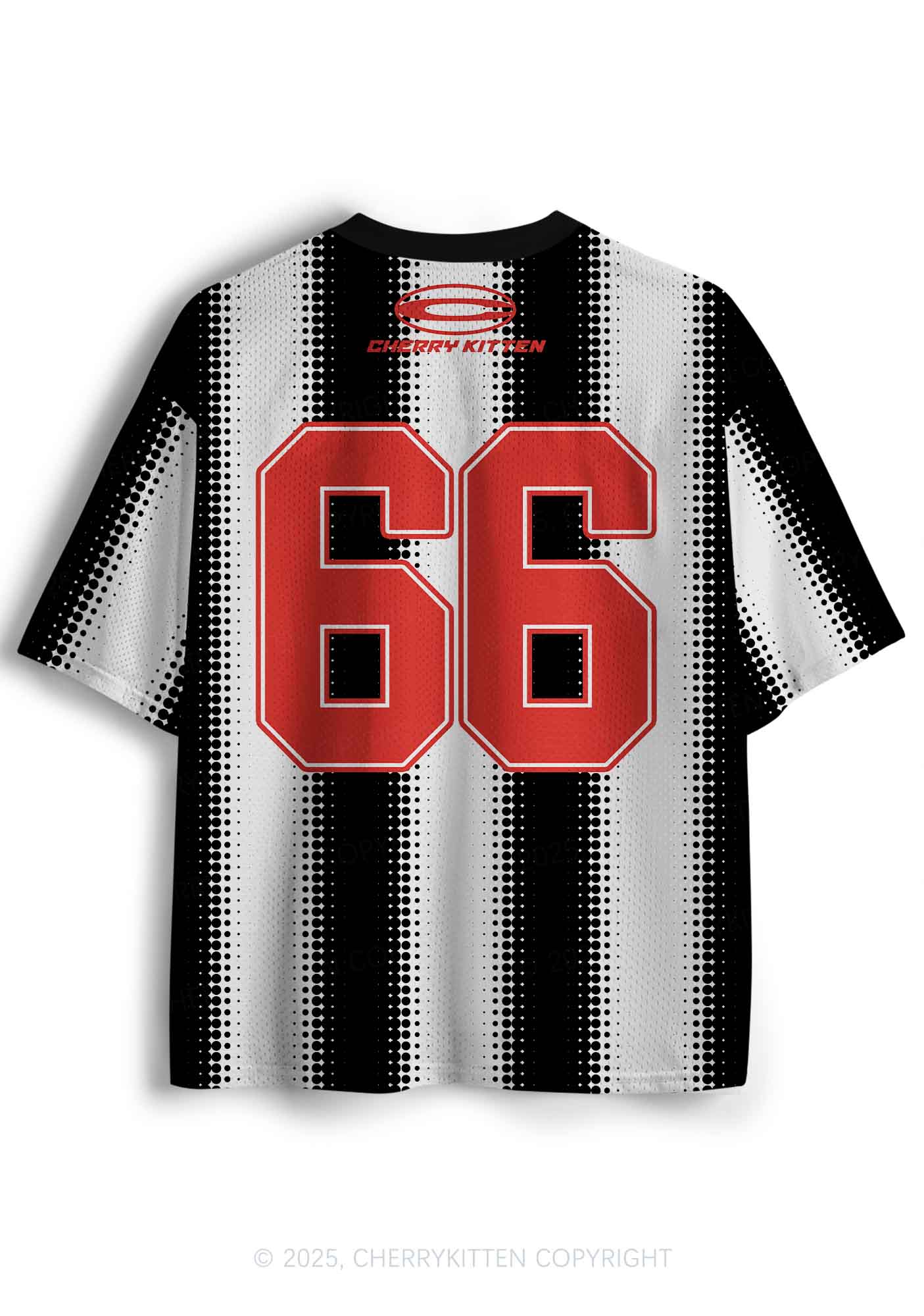 Halloween Custom Black Satan Heart Y2K Sport Jersey Shirts Cherrykitten - Image 2