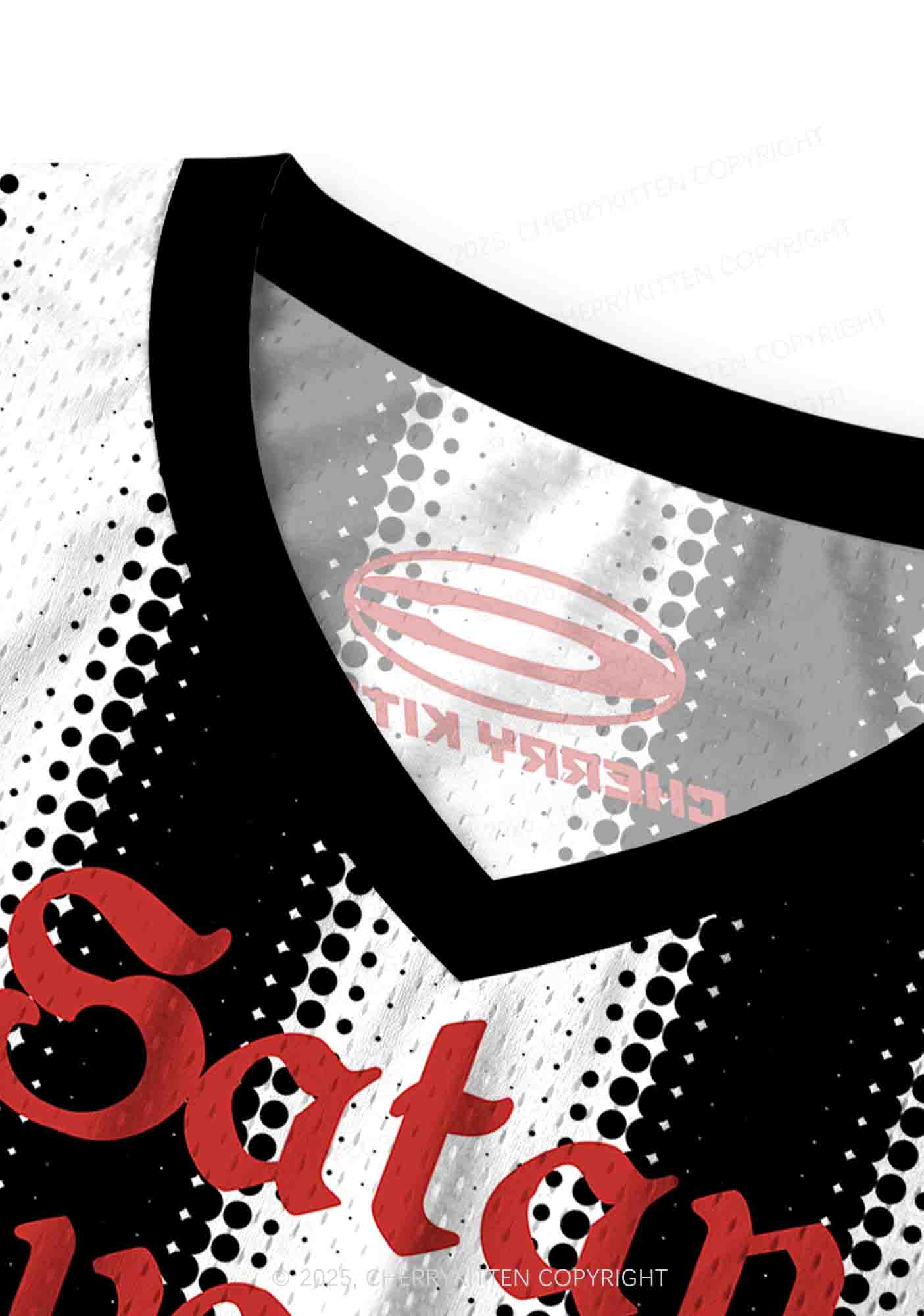 Halloween Custom Black Satan Heart Y2K Sport Jersey Tank Cherrykitten - Image 5