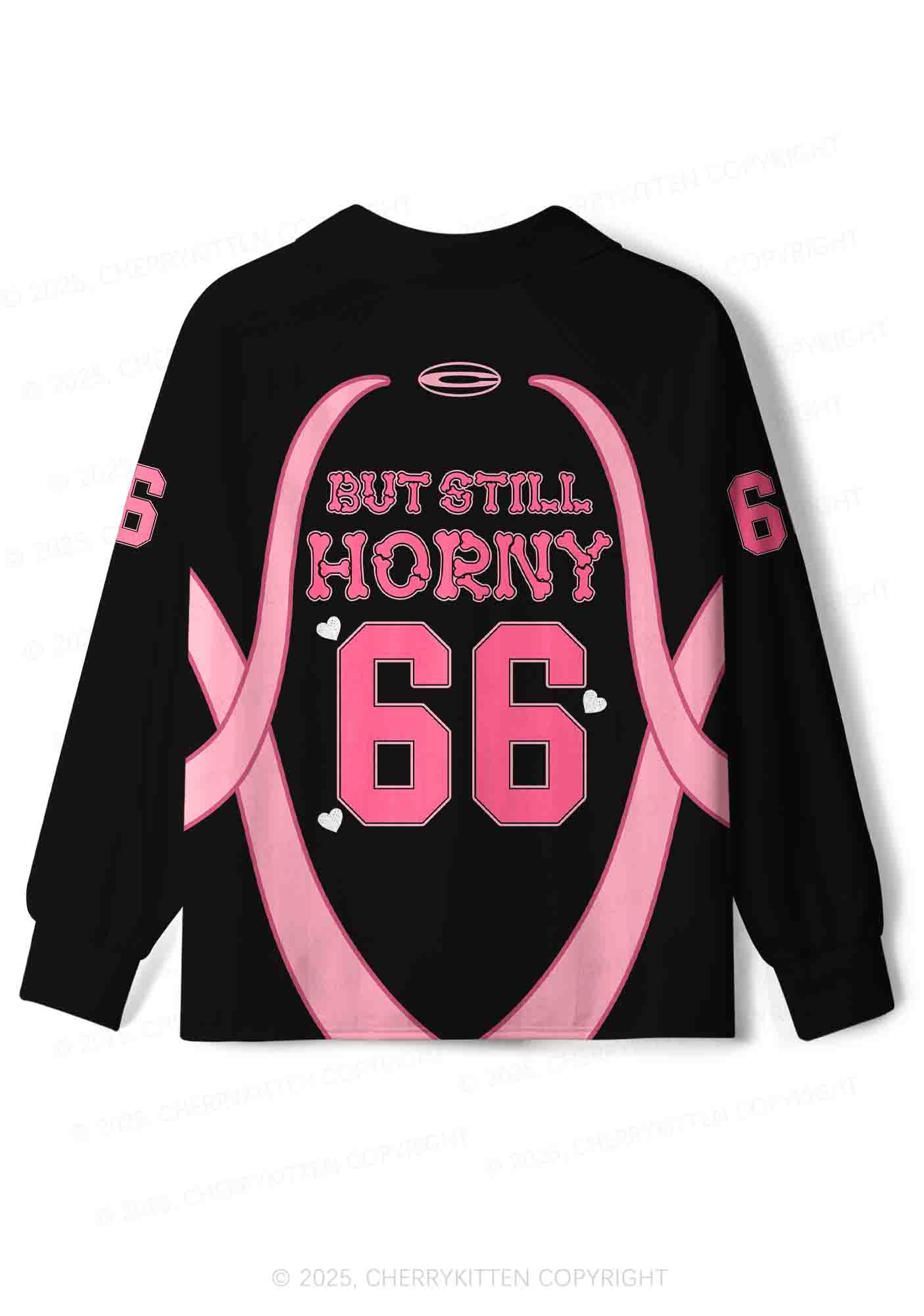 Halloween Custom Dead Inside Y2K Sport Long Sleeve Jersey Shirts Cherrykitten - Image 3