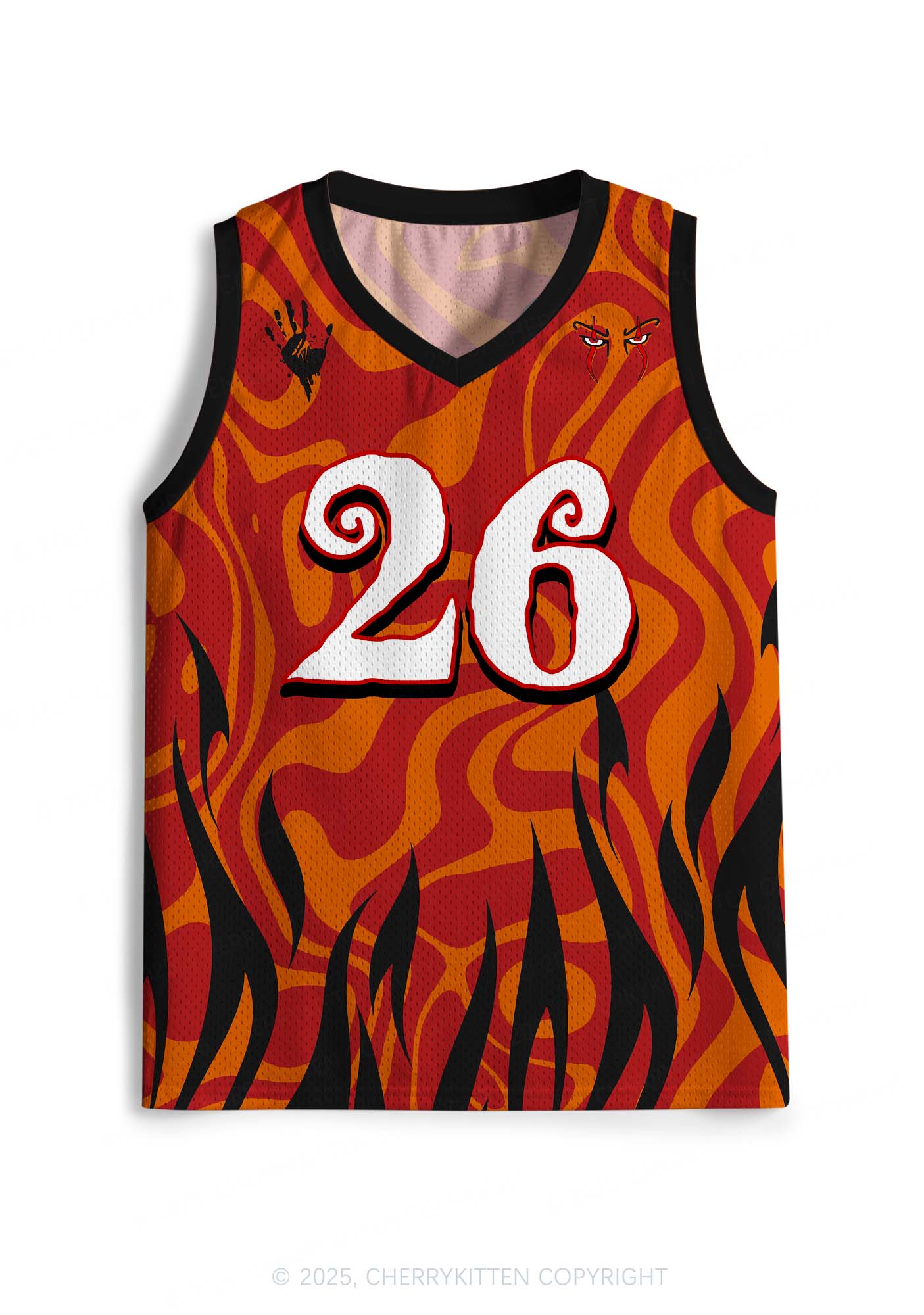 Halloween Custom Float Raccoon Y2K Sport Jersey Tank Cherrykitten - Image 2
