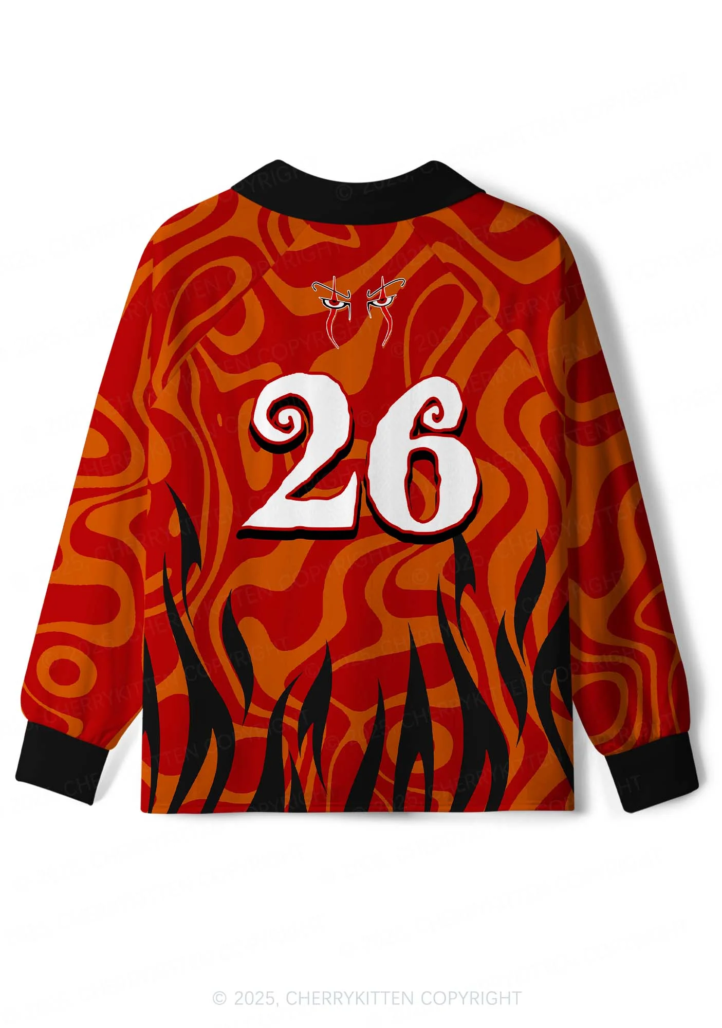 Halloween Custom Float Raccoon Y2K Sport Long Sleeve Jersey Shirts Cherrykitten - Image 3