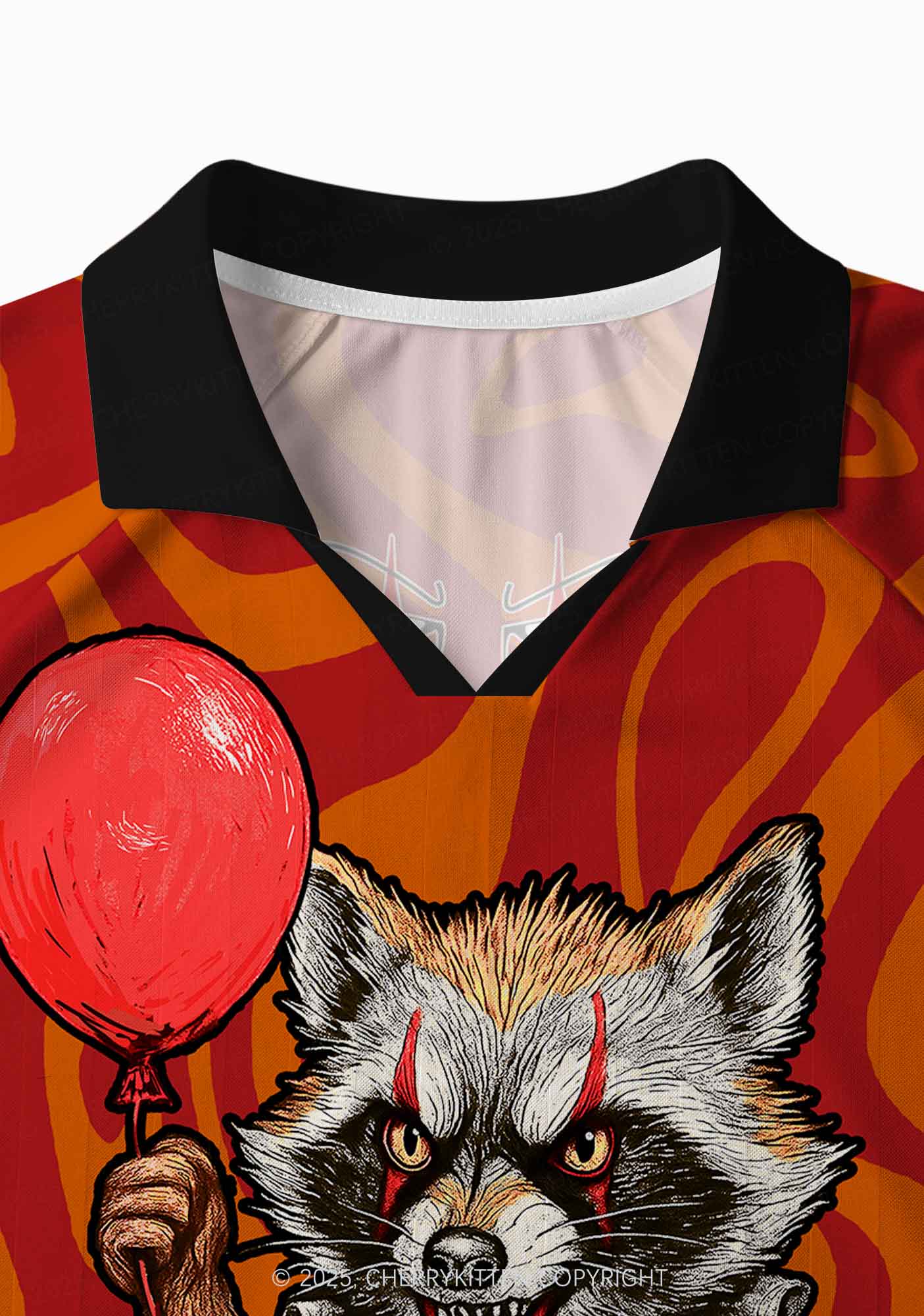 Halloween Custom Float Raccoon Y2K Sport Long Sleeve Jersey Shirts Cherrykitten - Image 4