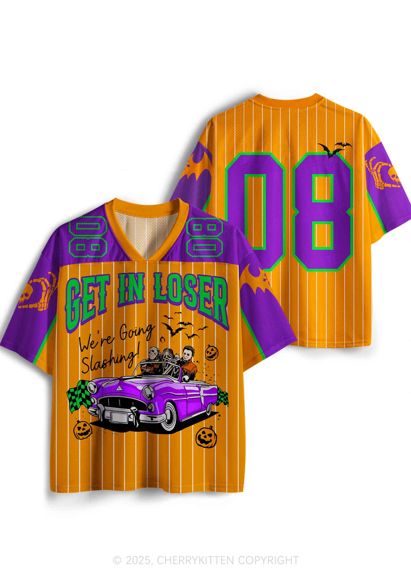Halloween Custom Get In Loser Y2K Sport Jersey Shirts Cherrykitten - Image 3