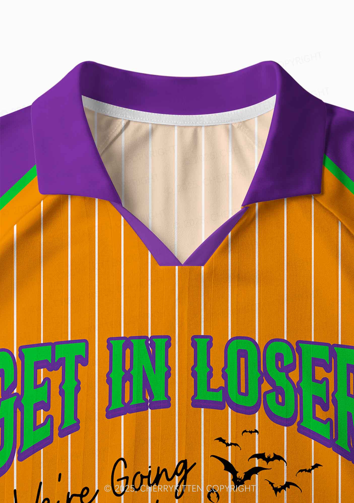 Halloween Custom Get In Loser Y2K Sport Long Sleeve Jersey Shirts Cherrykitten - Image 4