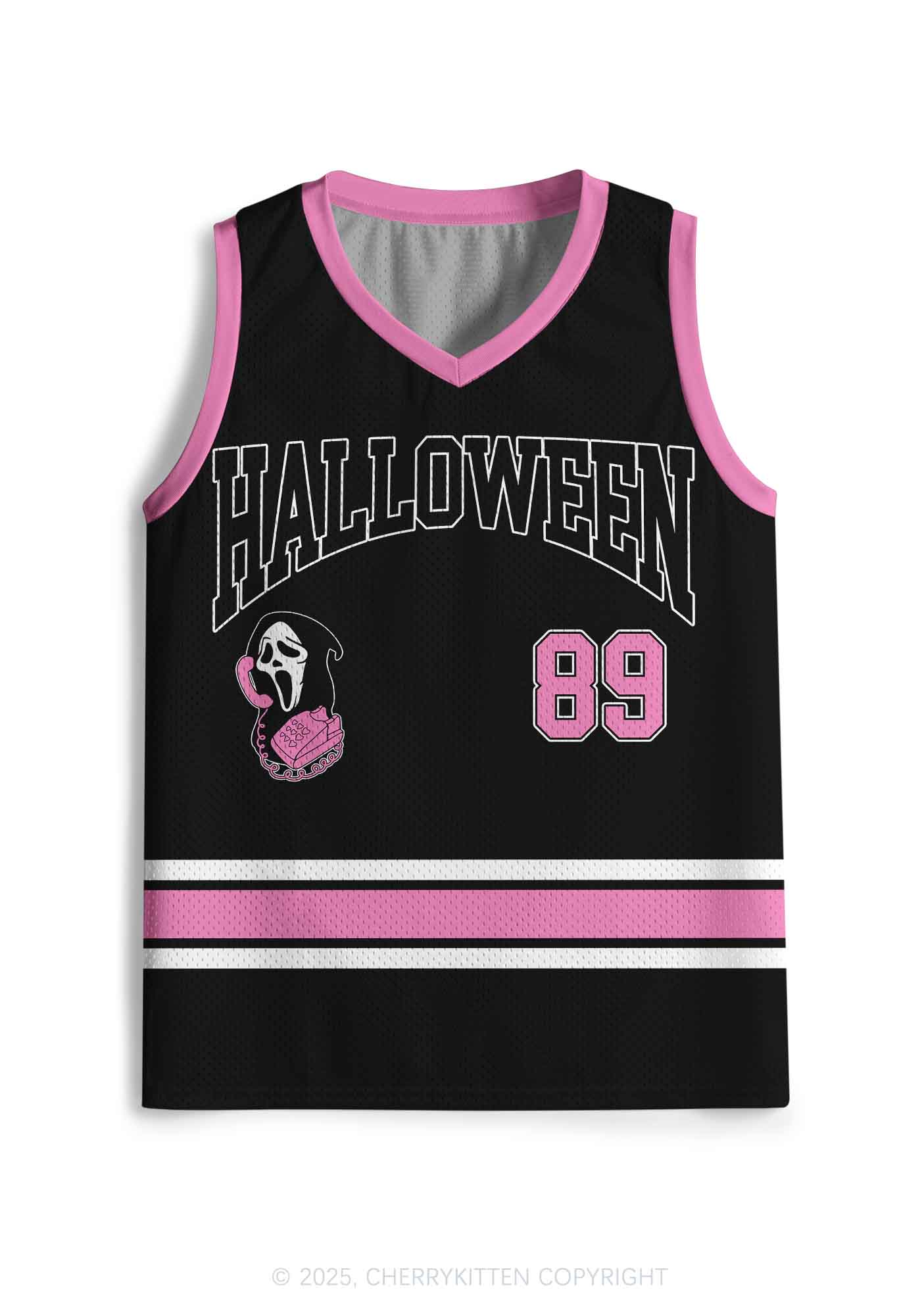 Halloween Custom Horror Call Y2K Sport Jersey Tank Cherrykitten - Image 2