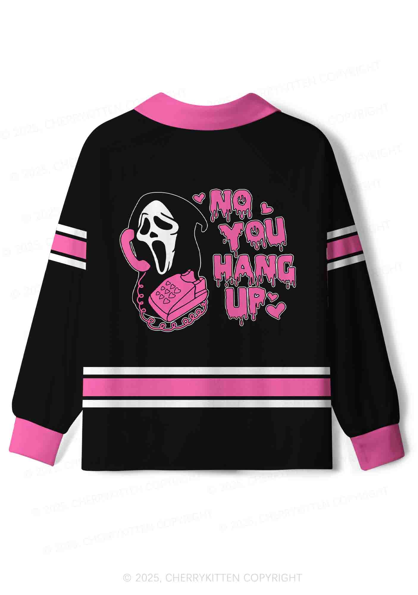 Halloween Custom Horror Call Y2K Sport Long Sleeve Jersey Shirts Cherrykitten - Image 3
