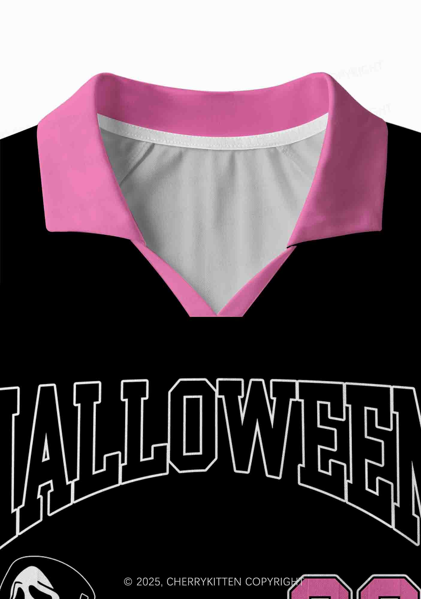 Halloween Custom Horror Call Y2K Sport Long Sleeve Jersey Shirts Cherrykitten - Image 4
