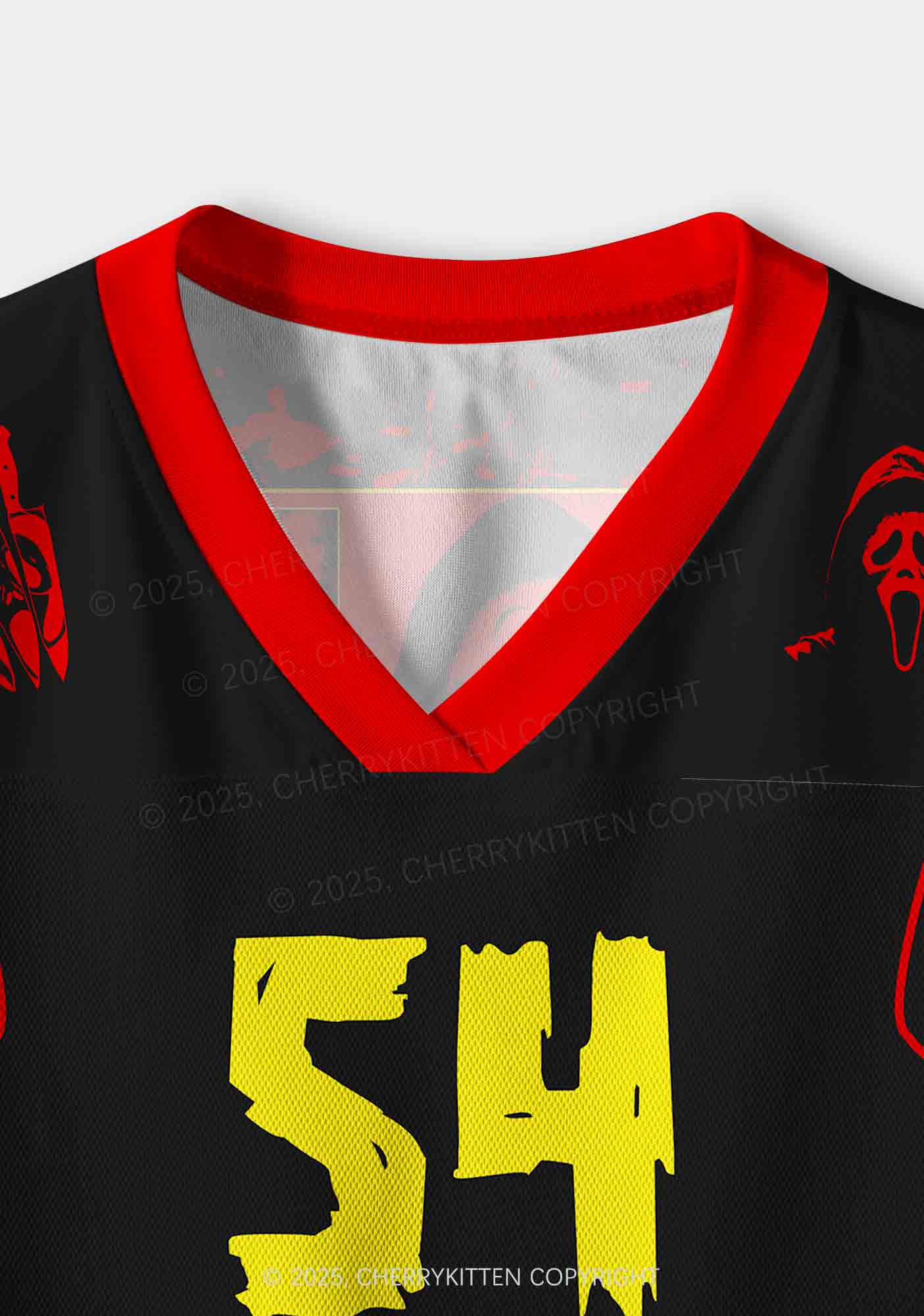 Halloween Custom Horror Ghost Y2K Crop Sport Jersey Shirts Cherrykitten - Image 5