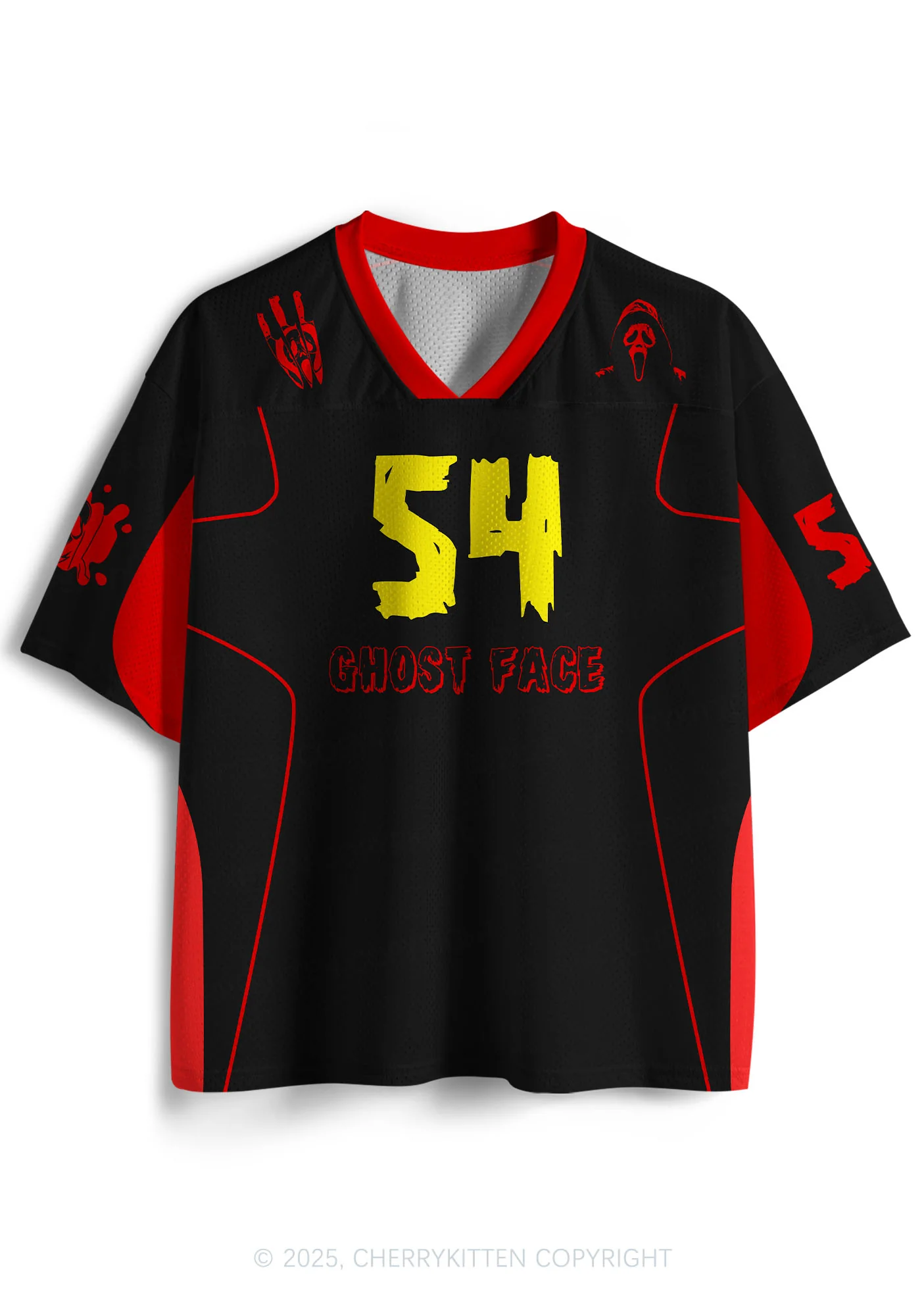 Halloween Custom Horror Ghost Y2K Sport Jersey Shirts Cherrykitten - Image 2