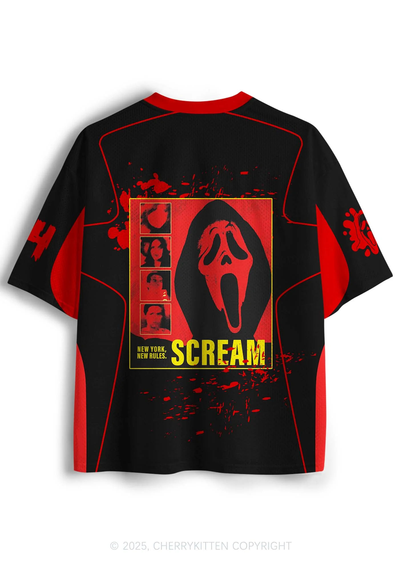 Halloween Custom Horror Ghost Y2K Sport Jersey Shirts Cherrykitten - Image 3
