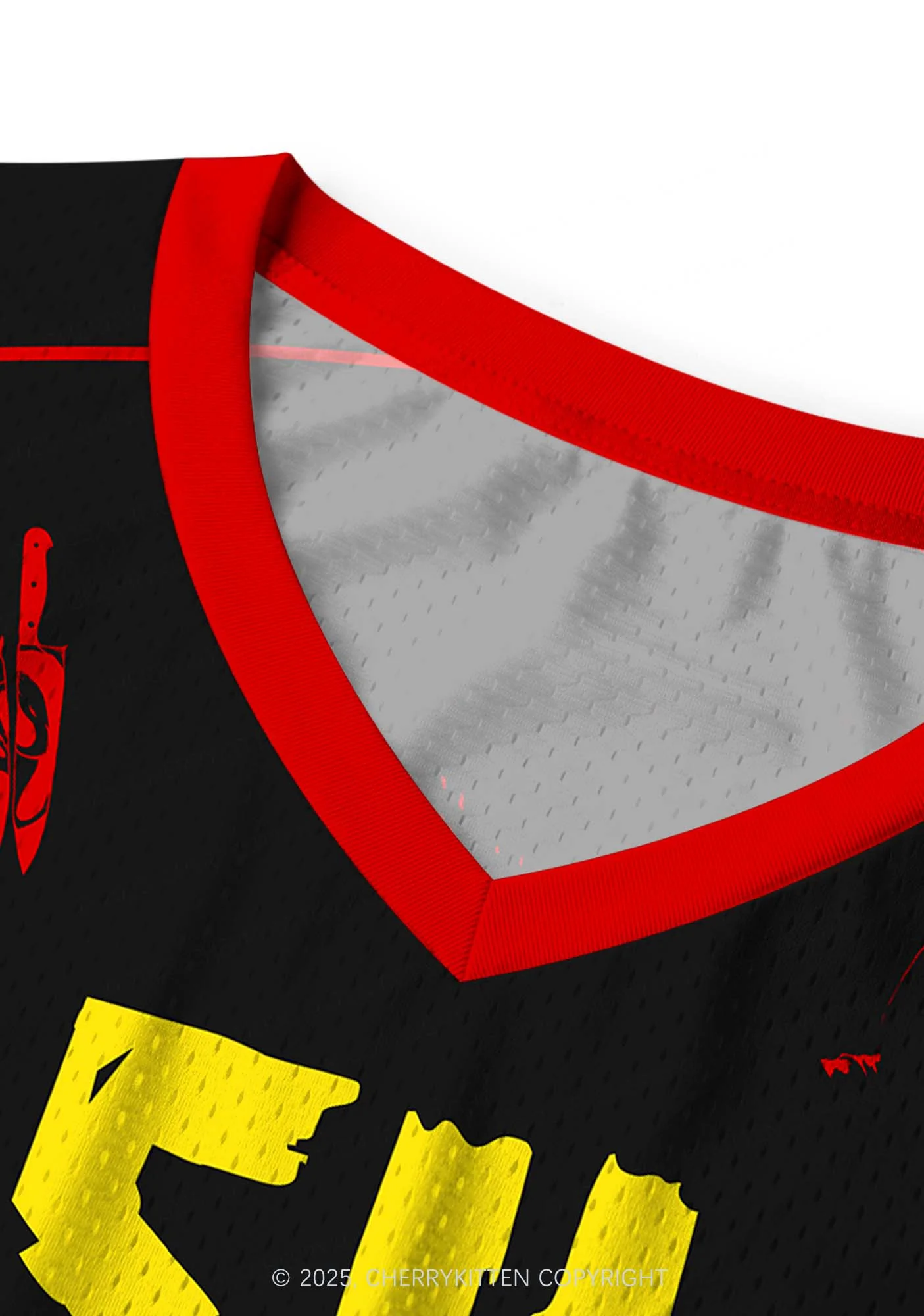 Halloween Custom Horror Ghost Y2K Sport Jersey Tank Cherrykitten - Image 5