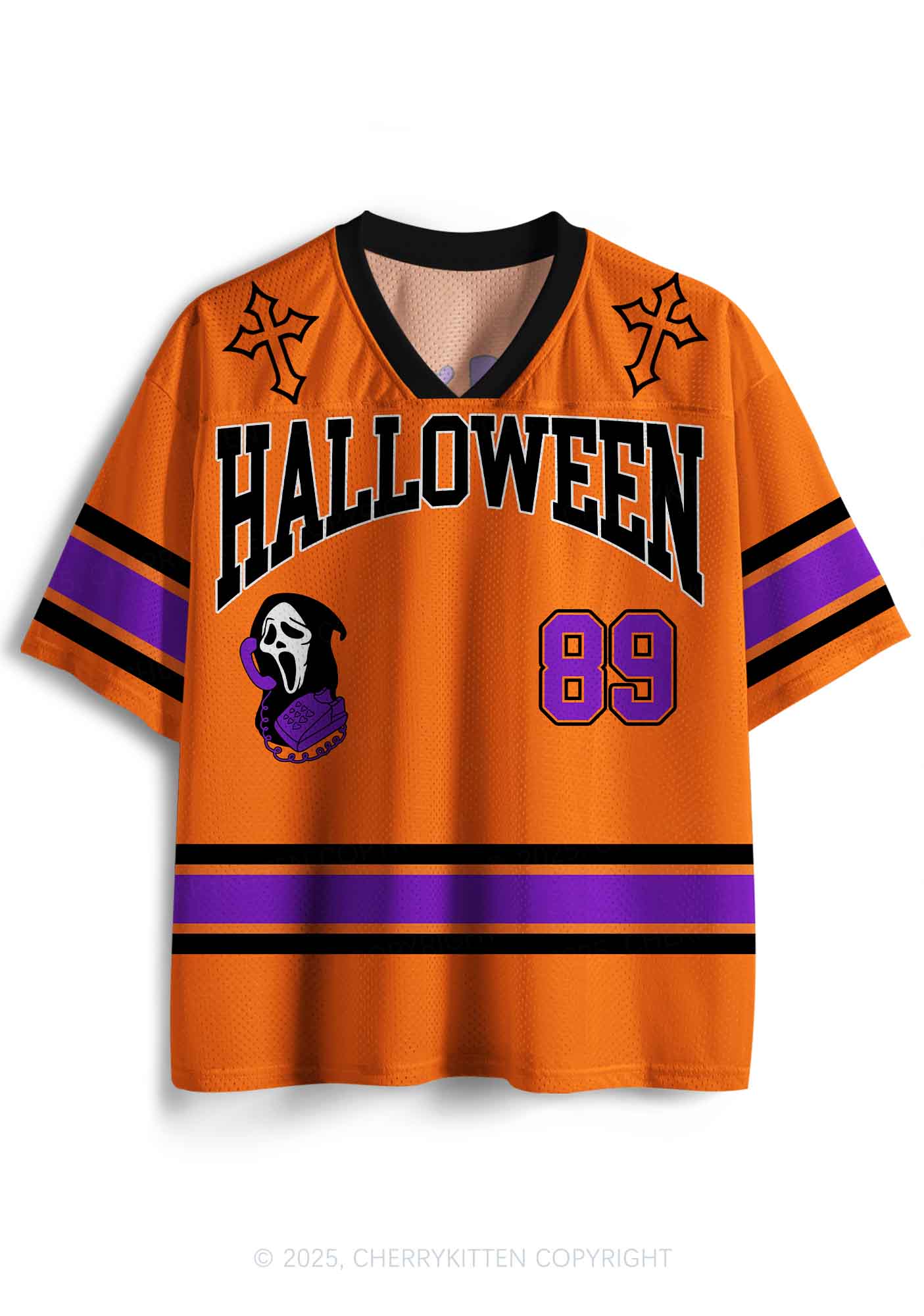 Halloween Custom Horror Hang Up Y2K Sport Jersey Shirts Cherrykitten - Image 2