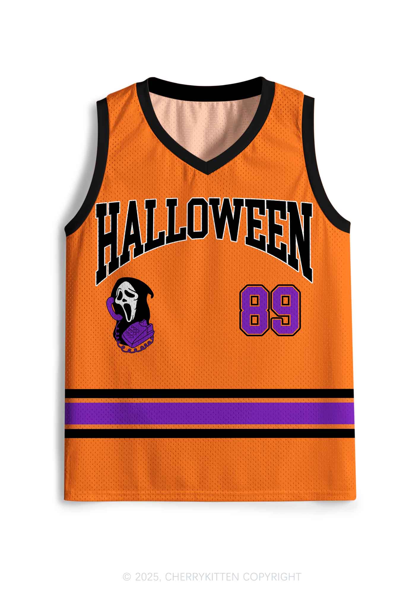 Halloween Custom Horror Hang Up Y2K Sport Jersey Tank Cherrykitten - Image 2