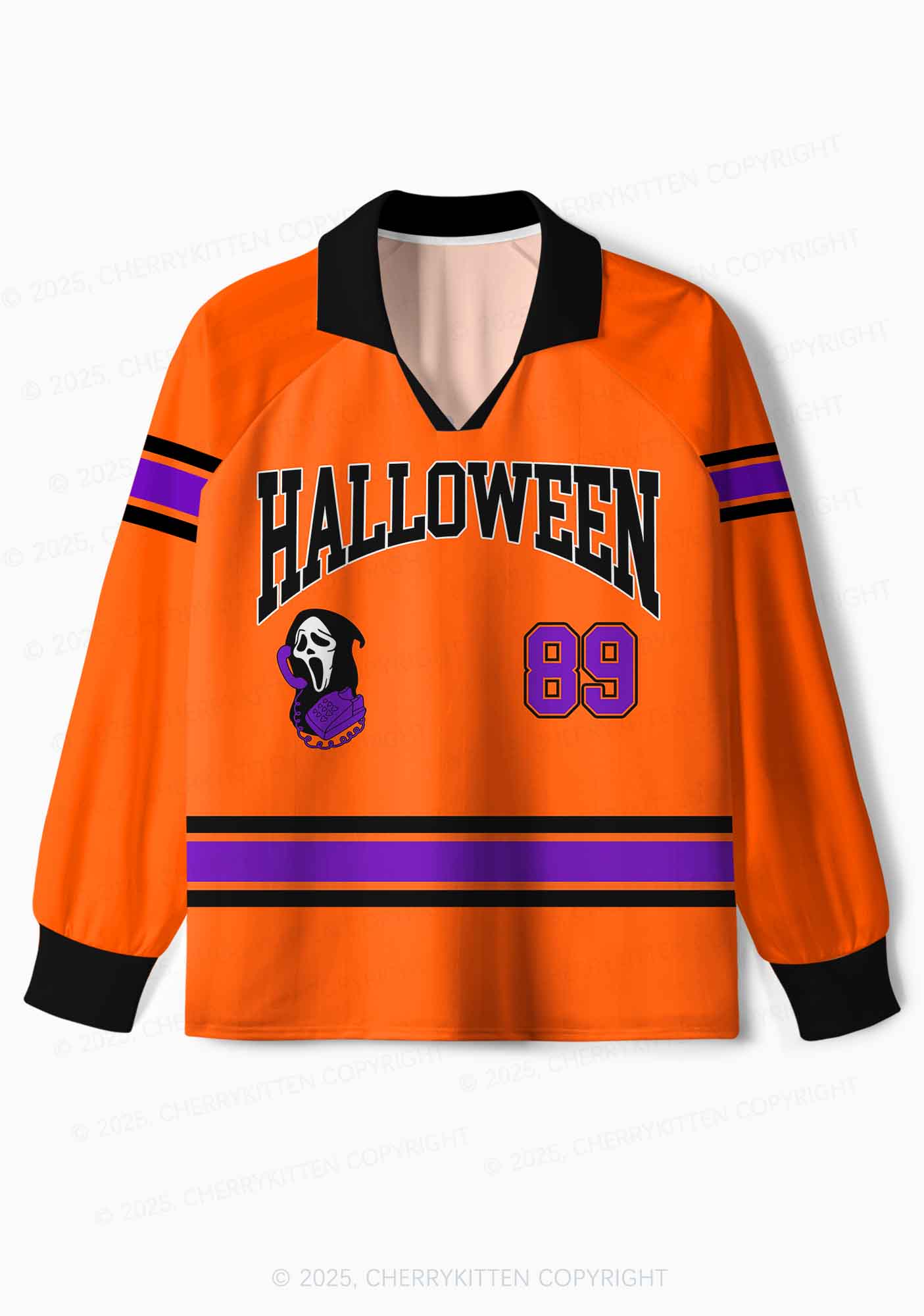 Halloween Custom Horror Hang Up Y2K Sport Long Sleeve Jersey Shirts Cherrykitten - Image 2