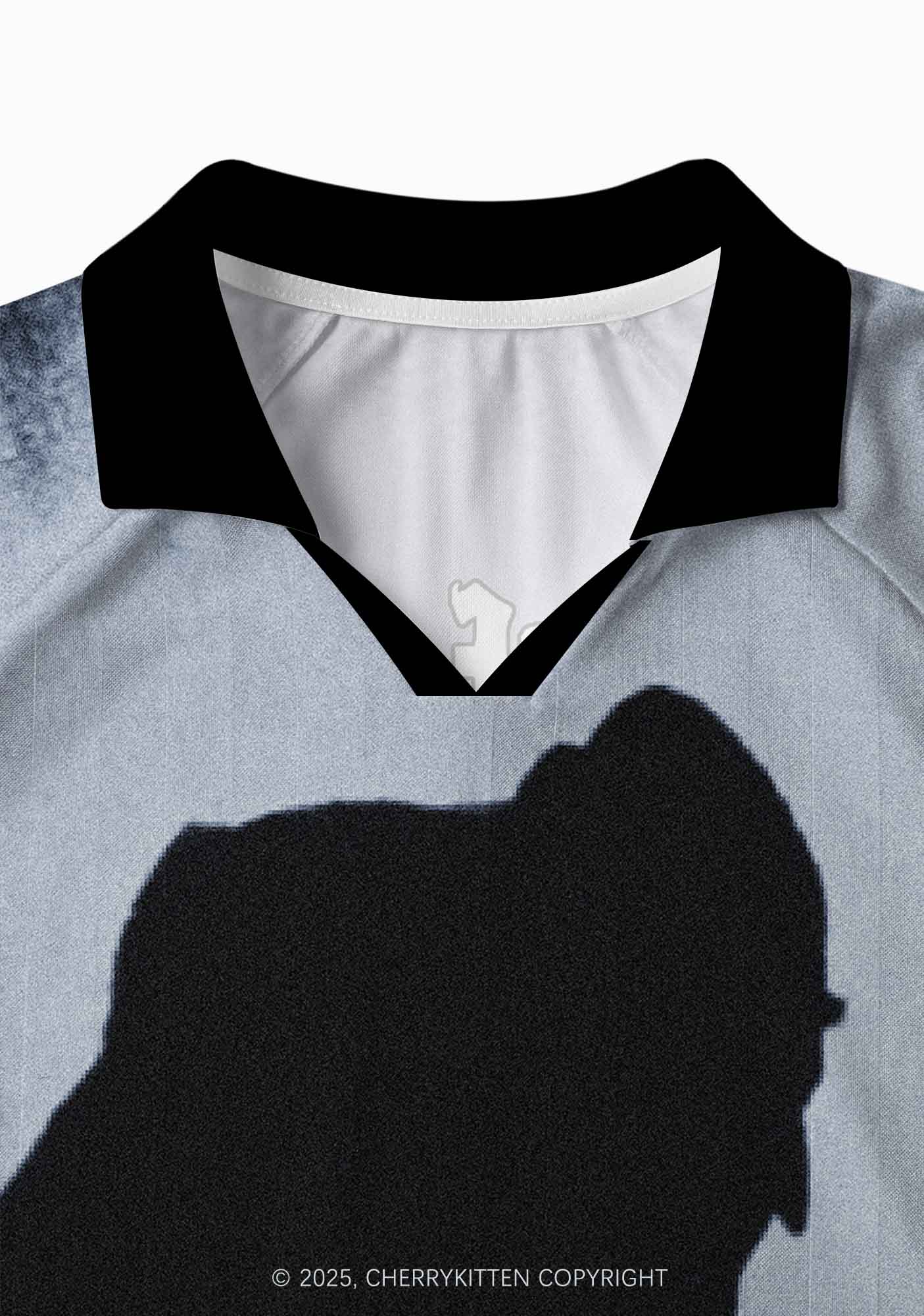 Halloween Custom Horror Shadow Y2K Long Sleeve Sport Jersey Shirts Cherrykitten - Image 4