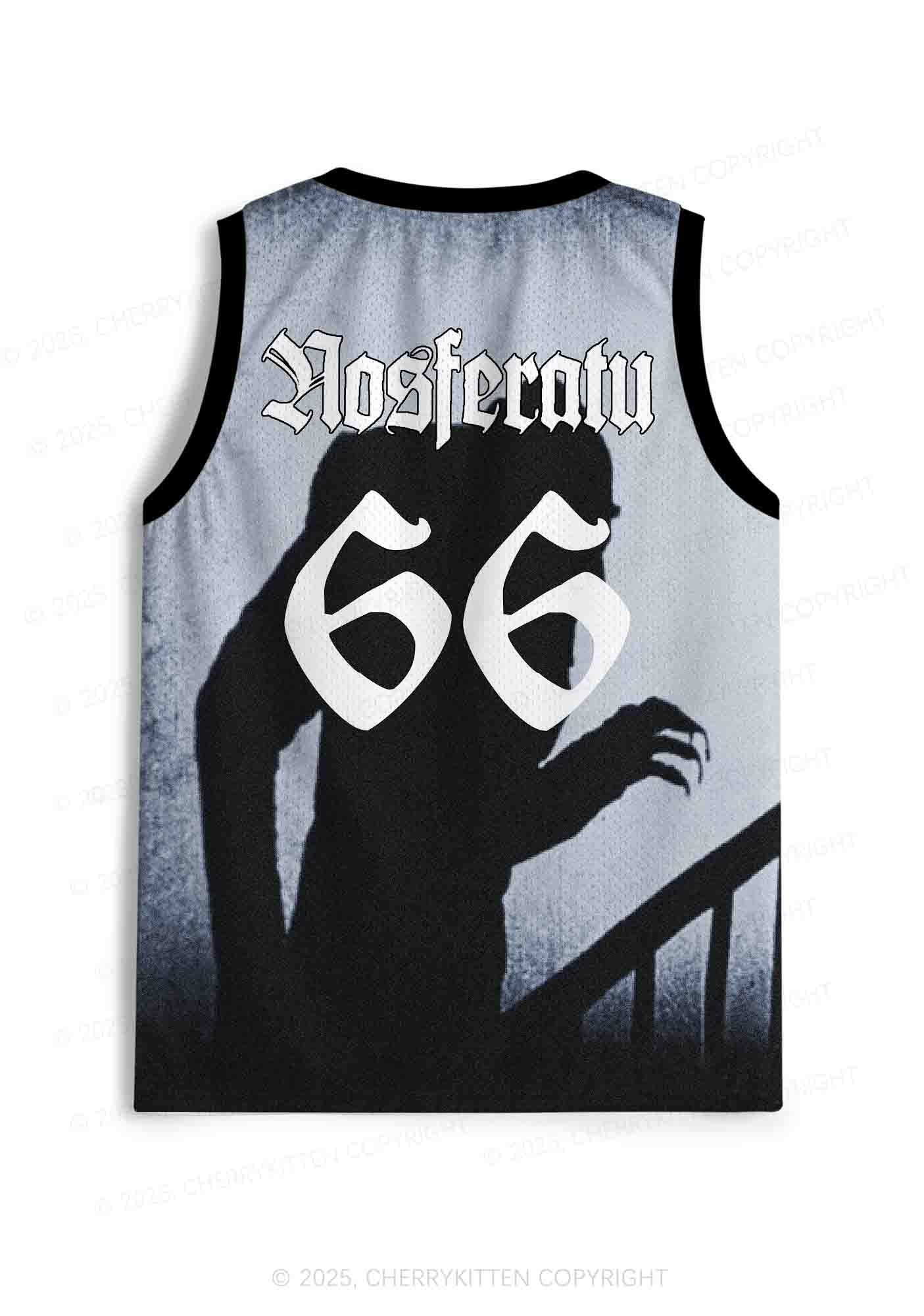 Halloween Custom Horror Shadow Y2K Sport Jersey Tank Cherrykitten - Image 3