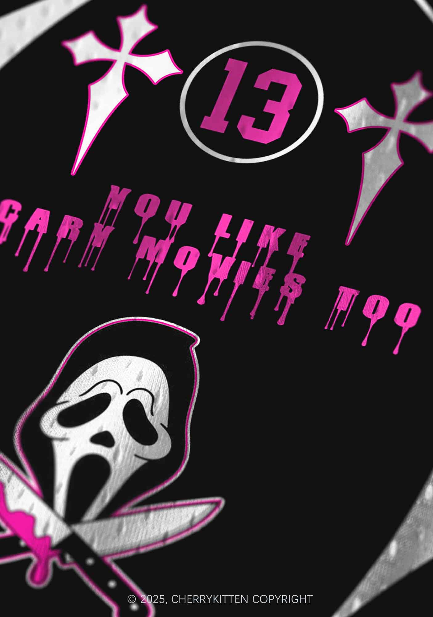 Halloween Custom Like Scary Movie Y2K Sport Jersey Tank Cherrykitten - Image 4