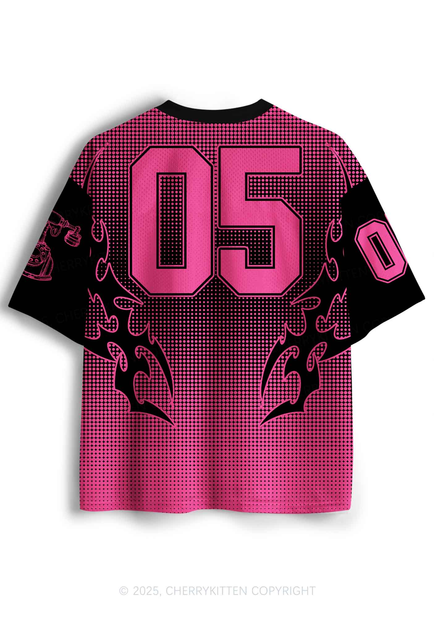 Halloween Custom Pink Horror Hang Up Heart Y2K Sport Jersey Shirts Cherrykitten - Image 2