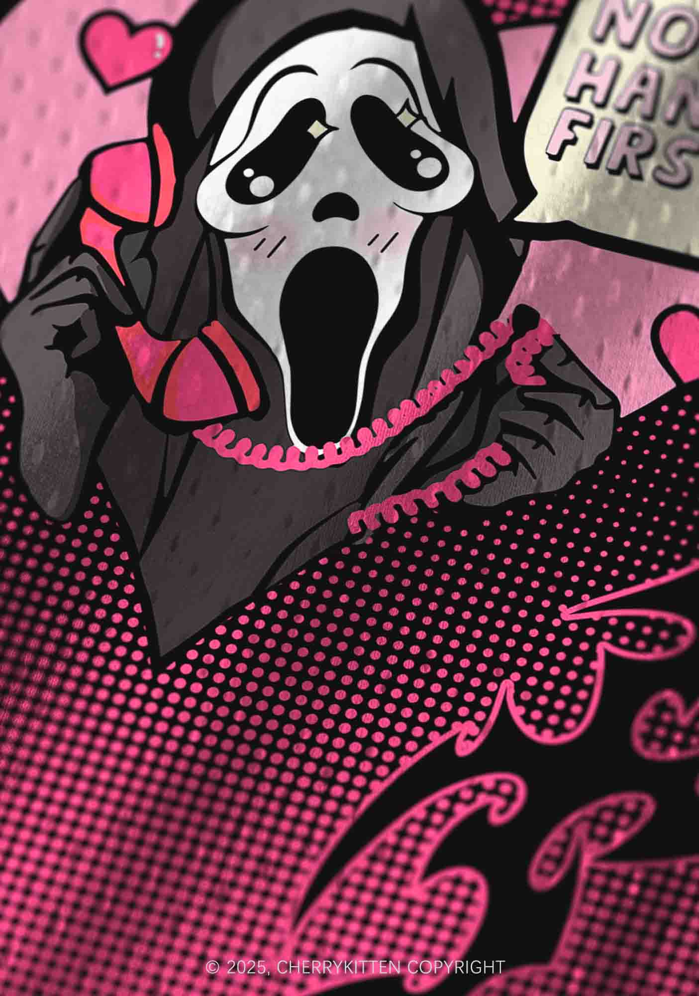 Halloween Custom Pink Horror Hang Up Heart Y2K Sport Jersey Tank Cherrykitten - Image 4