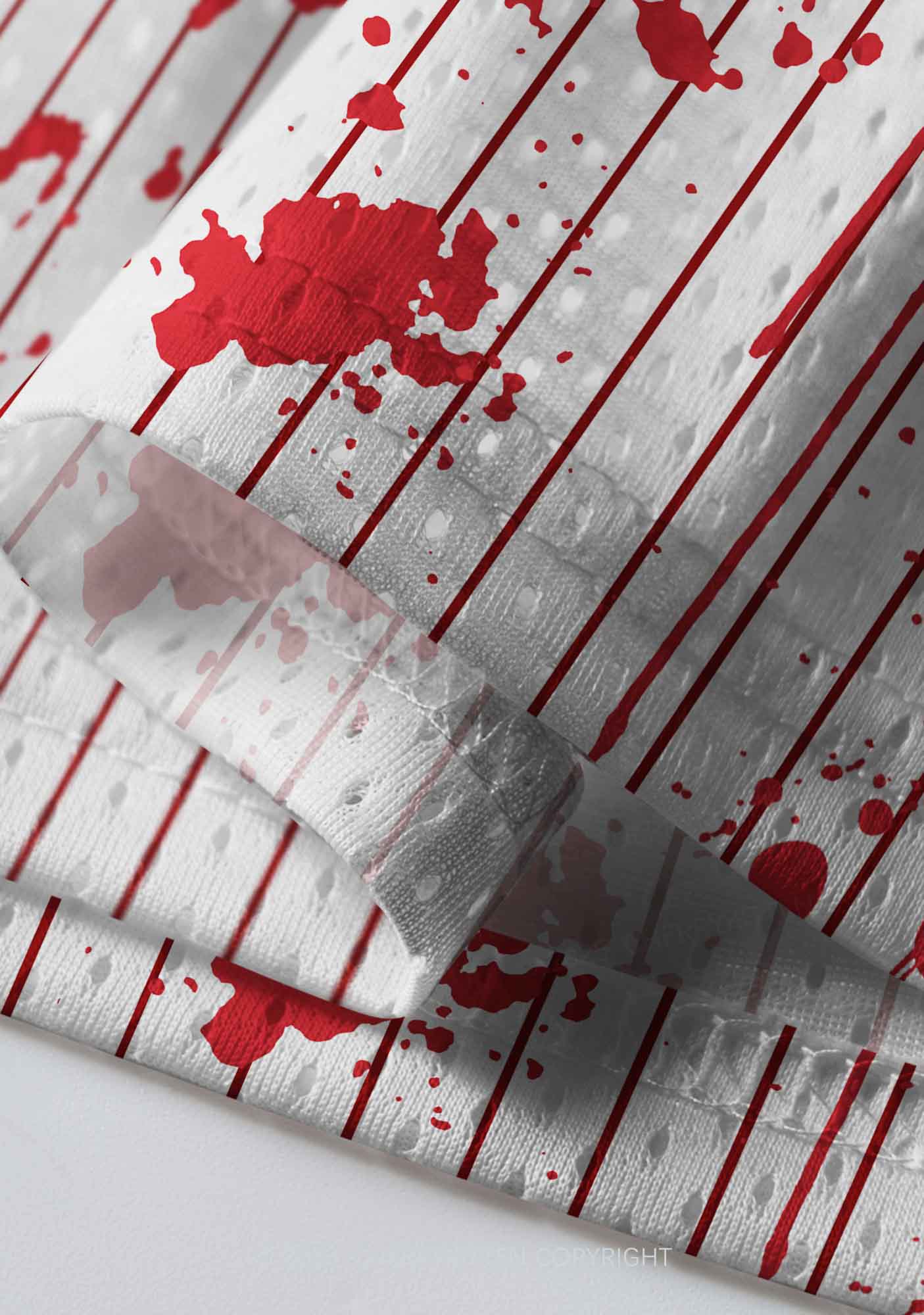 Halloween Custom Red Rum Blood Y2K Sport Jersey Shirts Cherrykitten - Image 5