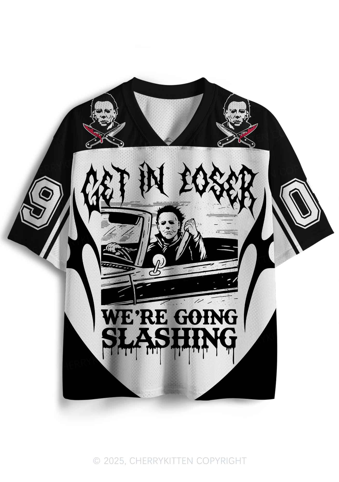 Halloween Custom We Are Going Slashing Y2K Sport Jersey Shirts Cherrykitten - Image 2
