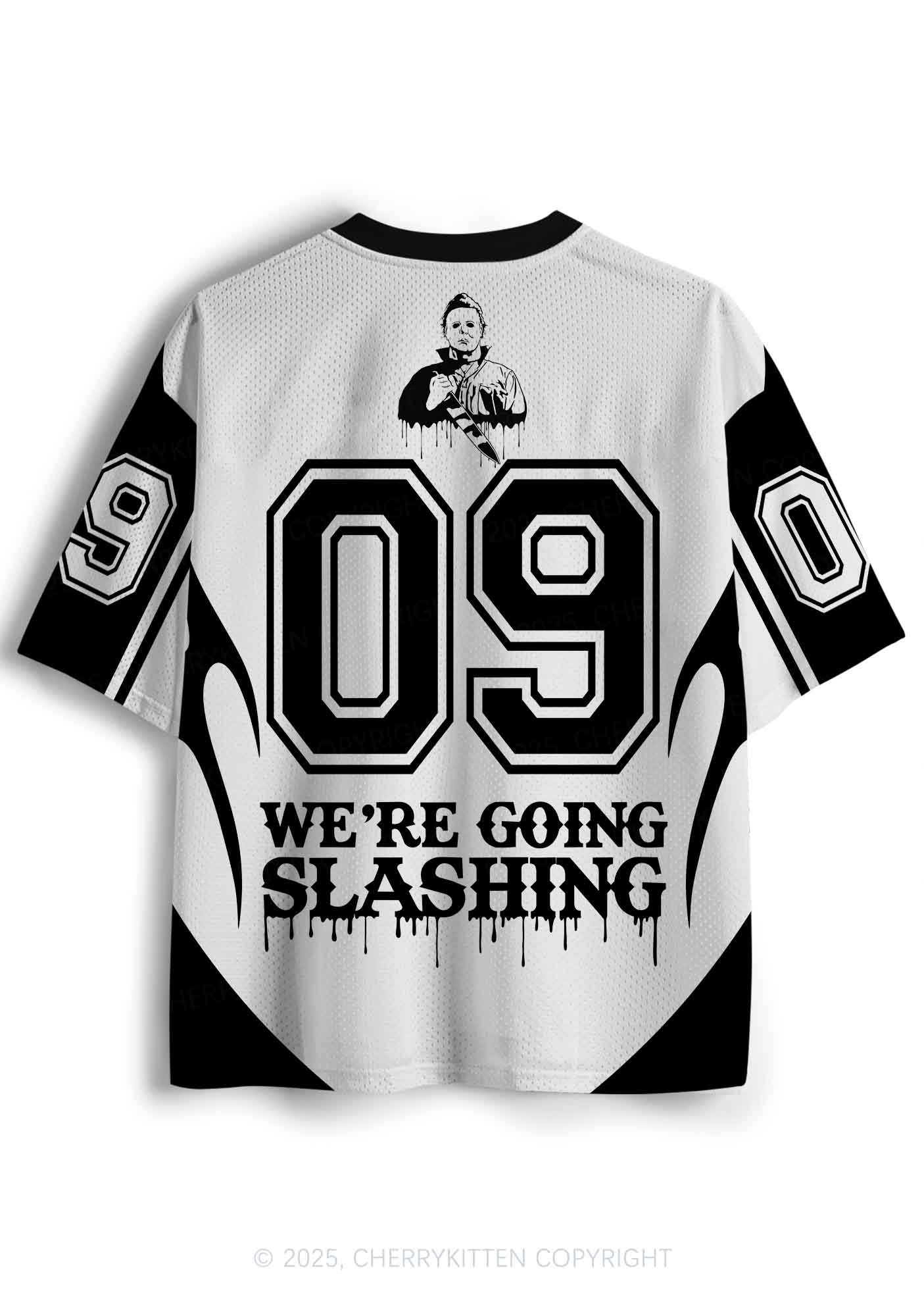 Halloween Custom We Are Going Slashing Y2K Sport Jersey Shirts Cherrykitten - Image 3