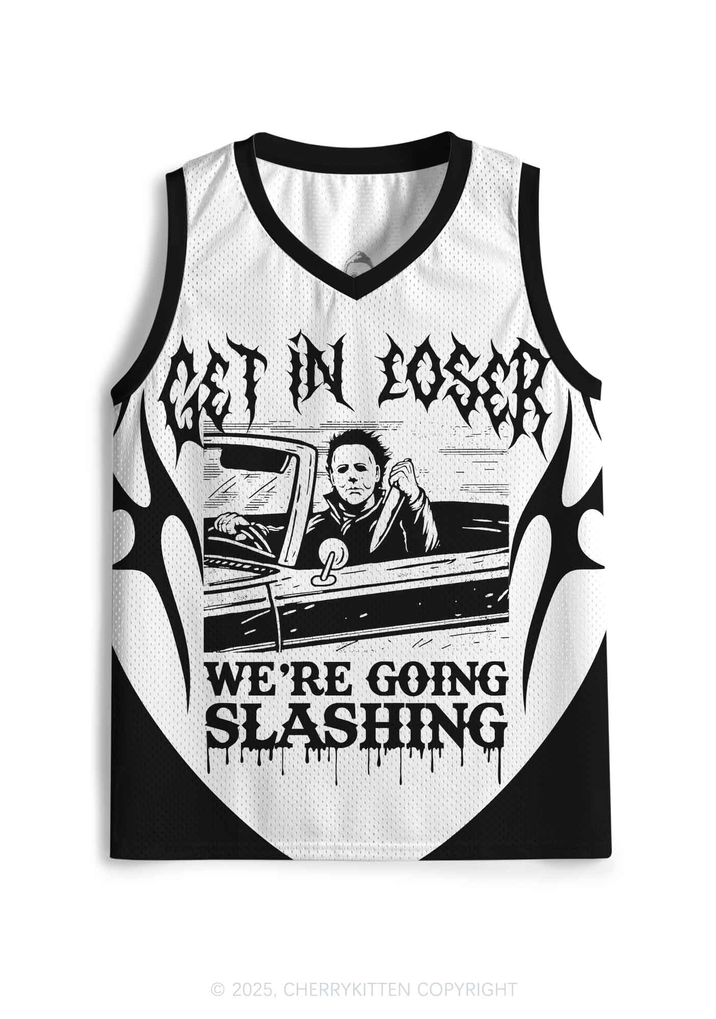 Halloween Custom We Are Going Slashing Y2K Sport Jersey Tank Cherrykitten - Image 2