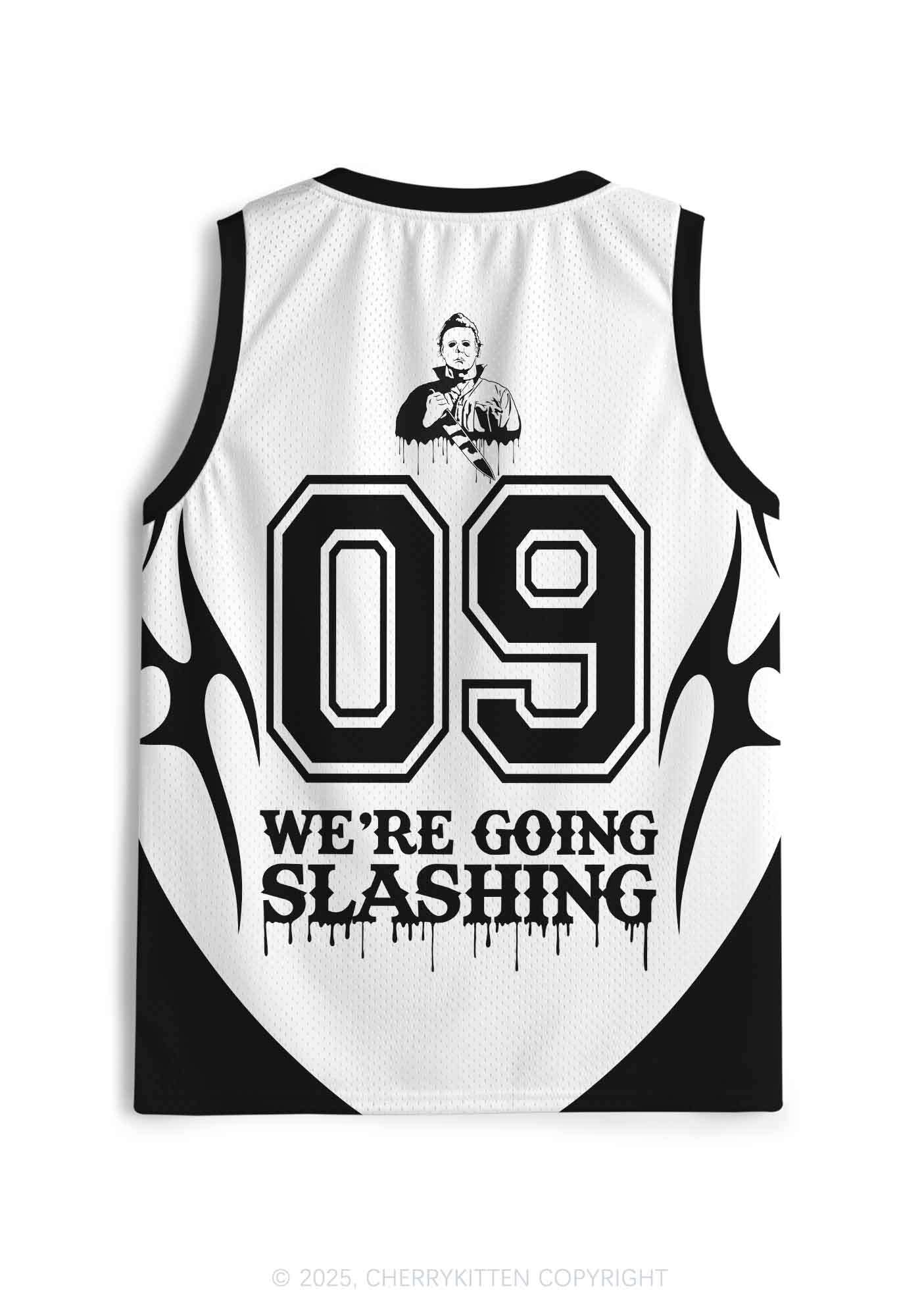 Halloween Custom We Are Going Slashing Y2K Sport Jersey Tank Cherrykitten - Image 3