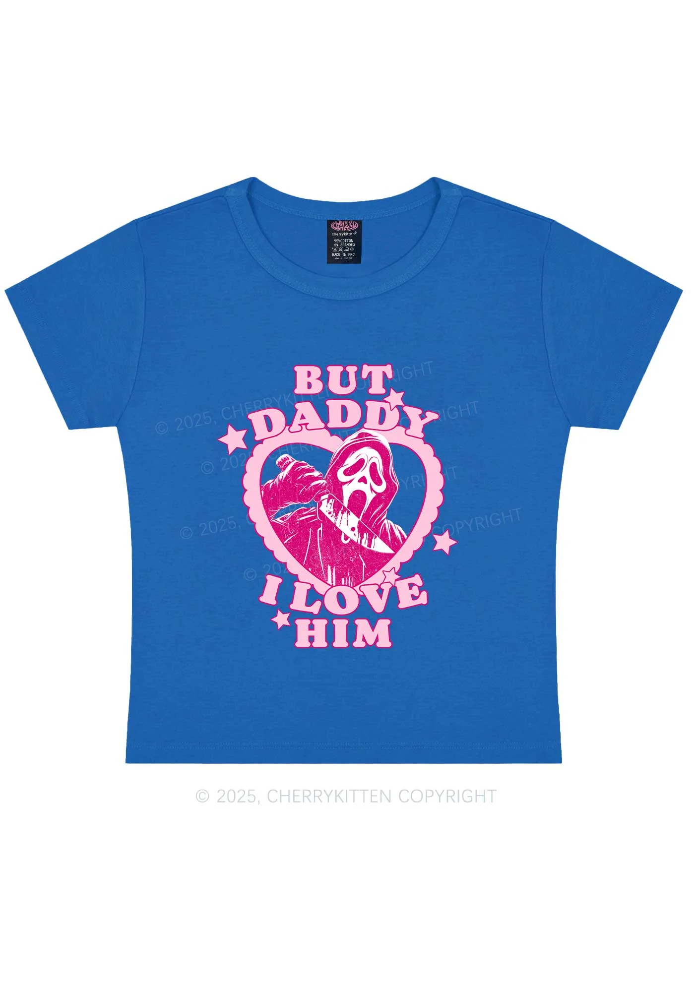Halloween Daddy Love Horror Y2K Baby Tee Cherrykitten - Image 10