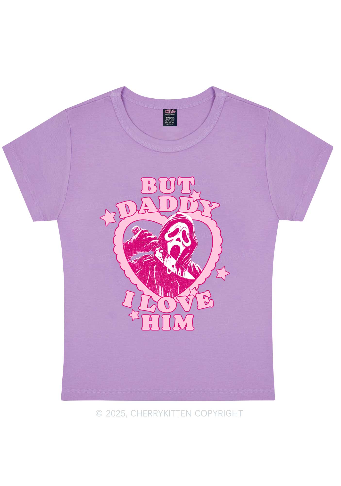 Halloween Daddy Love Horror Y2K Baby Tee Cherrykitten - Image 6