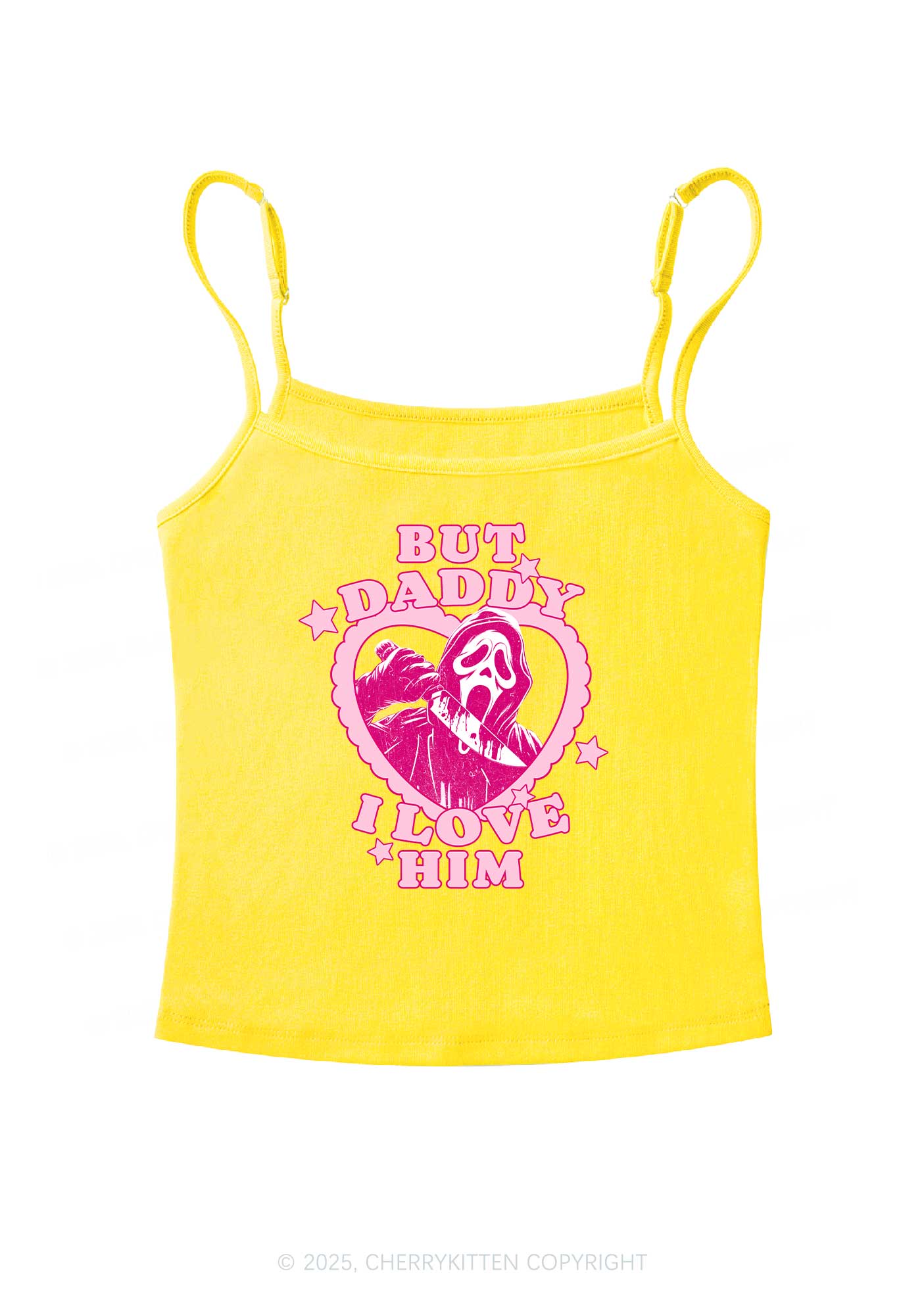 Halloween Daddy Love Horror Y2K Spaghetti Strap Cami Cherrykitten - Image 5