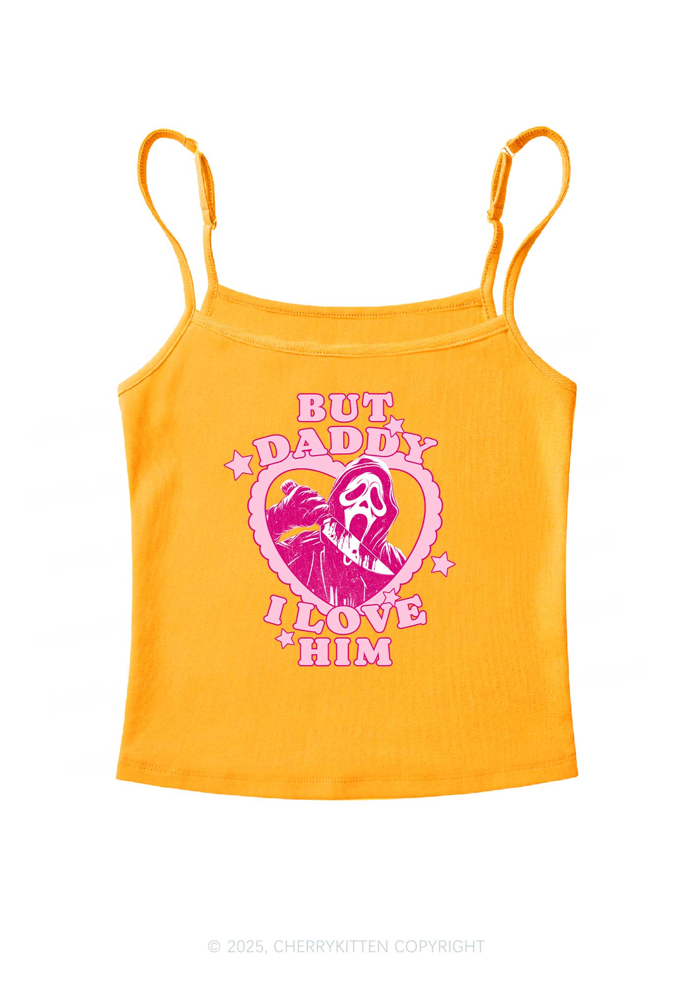 Halloween Daddy Love Horror Y2K Spaghetti Strap Cami Cherrykitten - Image 6