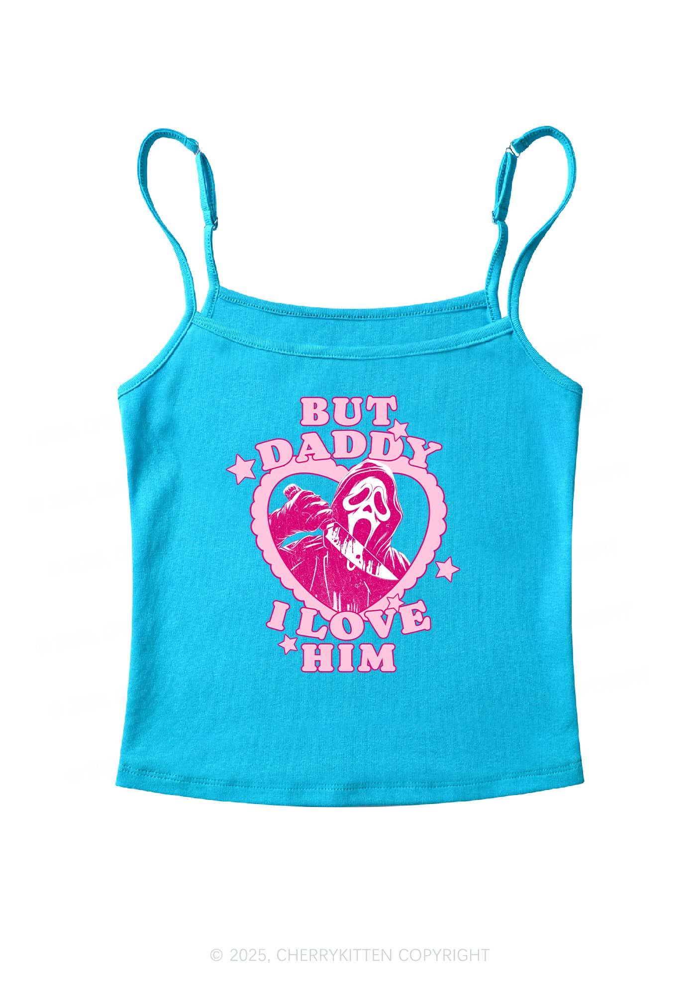 Halloween Daddy Love Horror Y2K Spaghetti Strap Cami Cherrykitten - Image 7