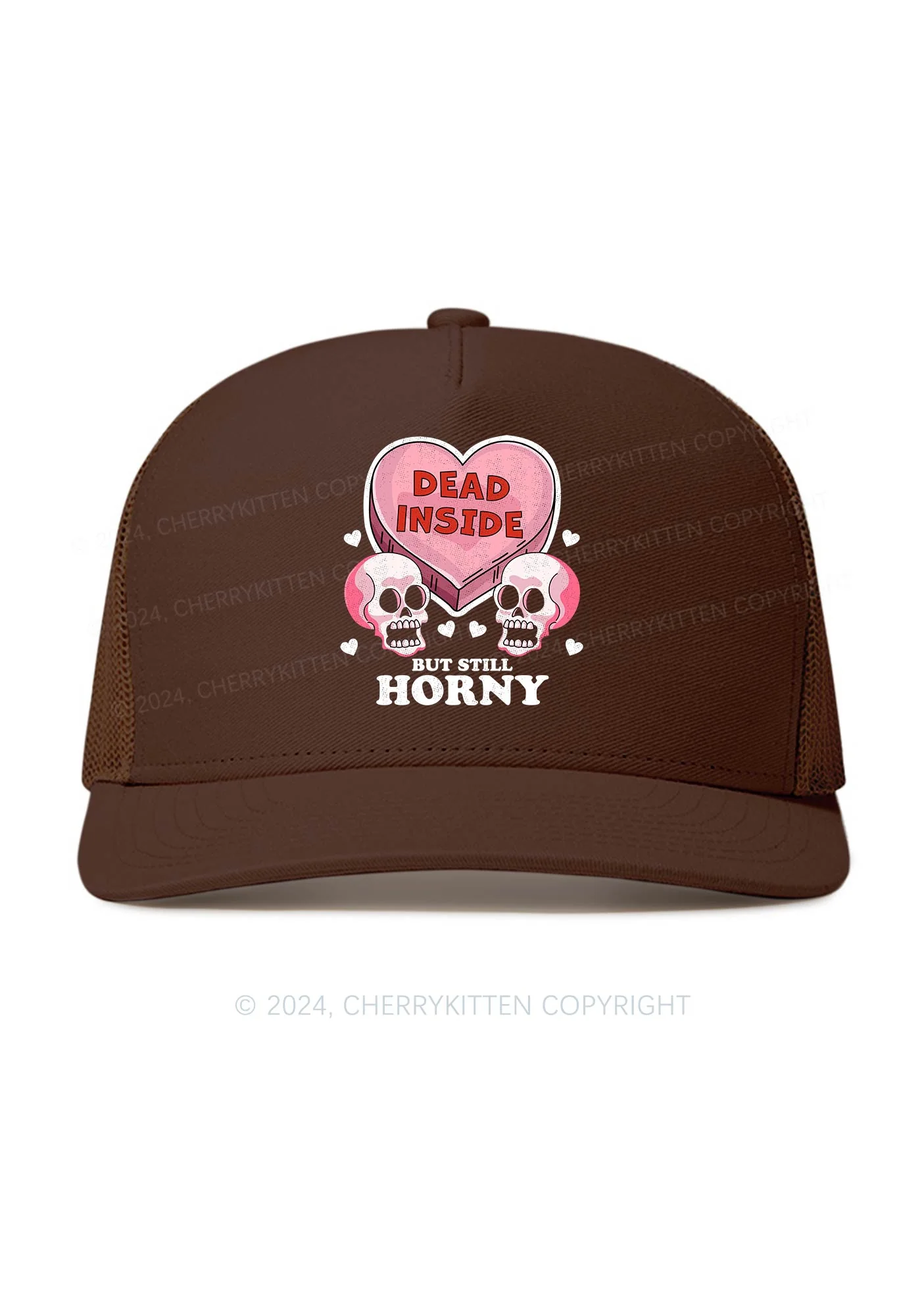 Halloween Dead Inside Y2K Trucker Mesh Hat Cherrykitten - Image 2