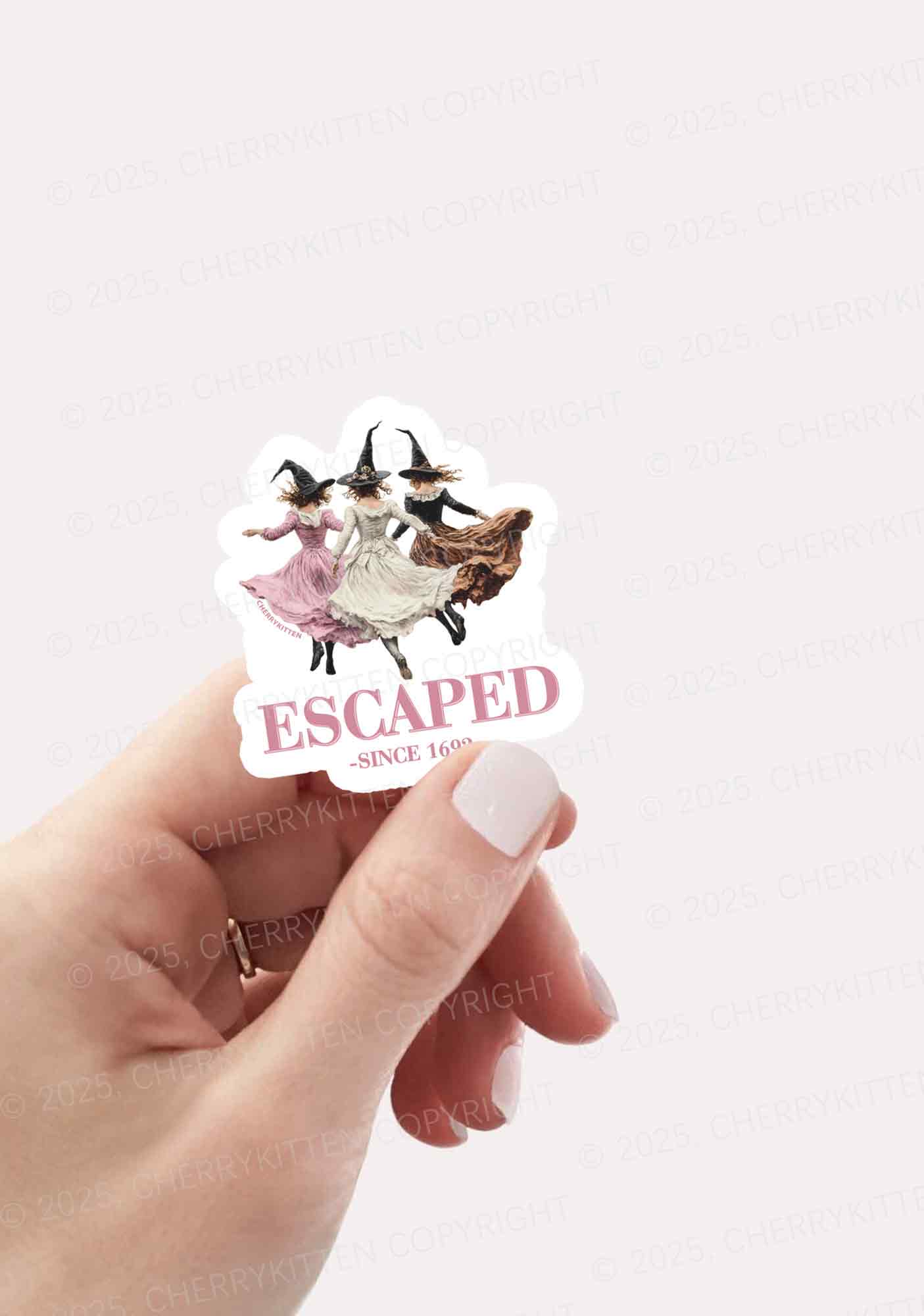 Halloween Escaped Skirts Witches 1pc Y2K Sticker Cherrykitten - Image 2