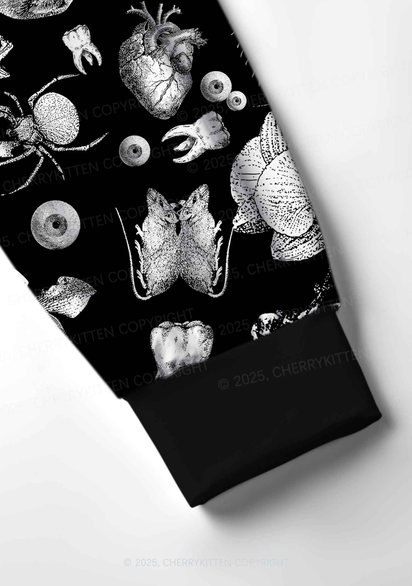 Halloween Eye You Forever Y2K Print Long Sleeve Pajama Set Cherrykitten - Image 4