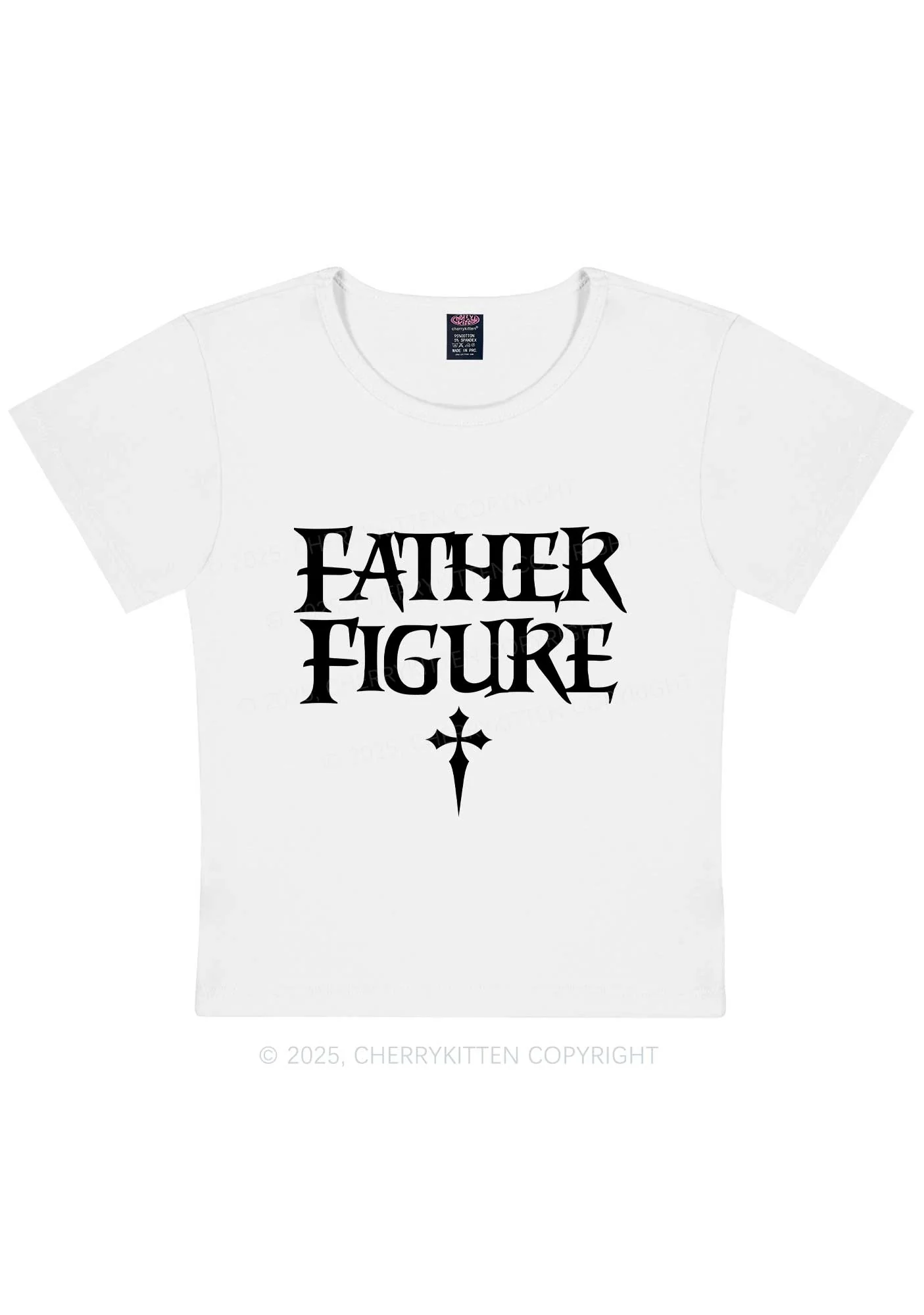 Halloween Father Figure Y2K Baby Tee Cherrykitten - Image 4