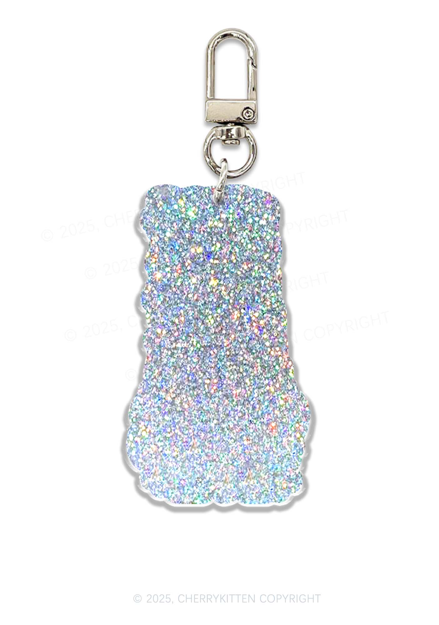Halloween Fxxk The Police 1pc Y2K Glitter Keychain Cherrykitten - Image 2