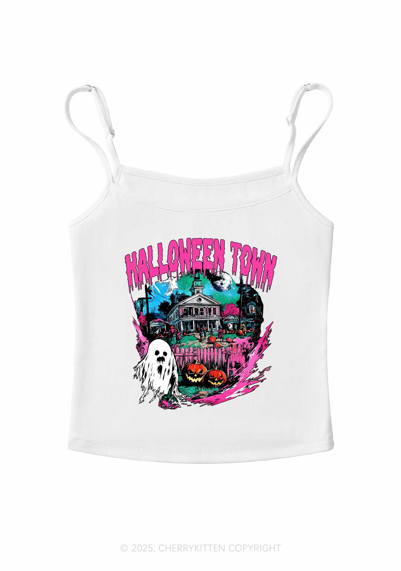 Halloween Ghost Town Y2K Spaghetti Strap Cami Cherrykitten - Image 3