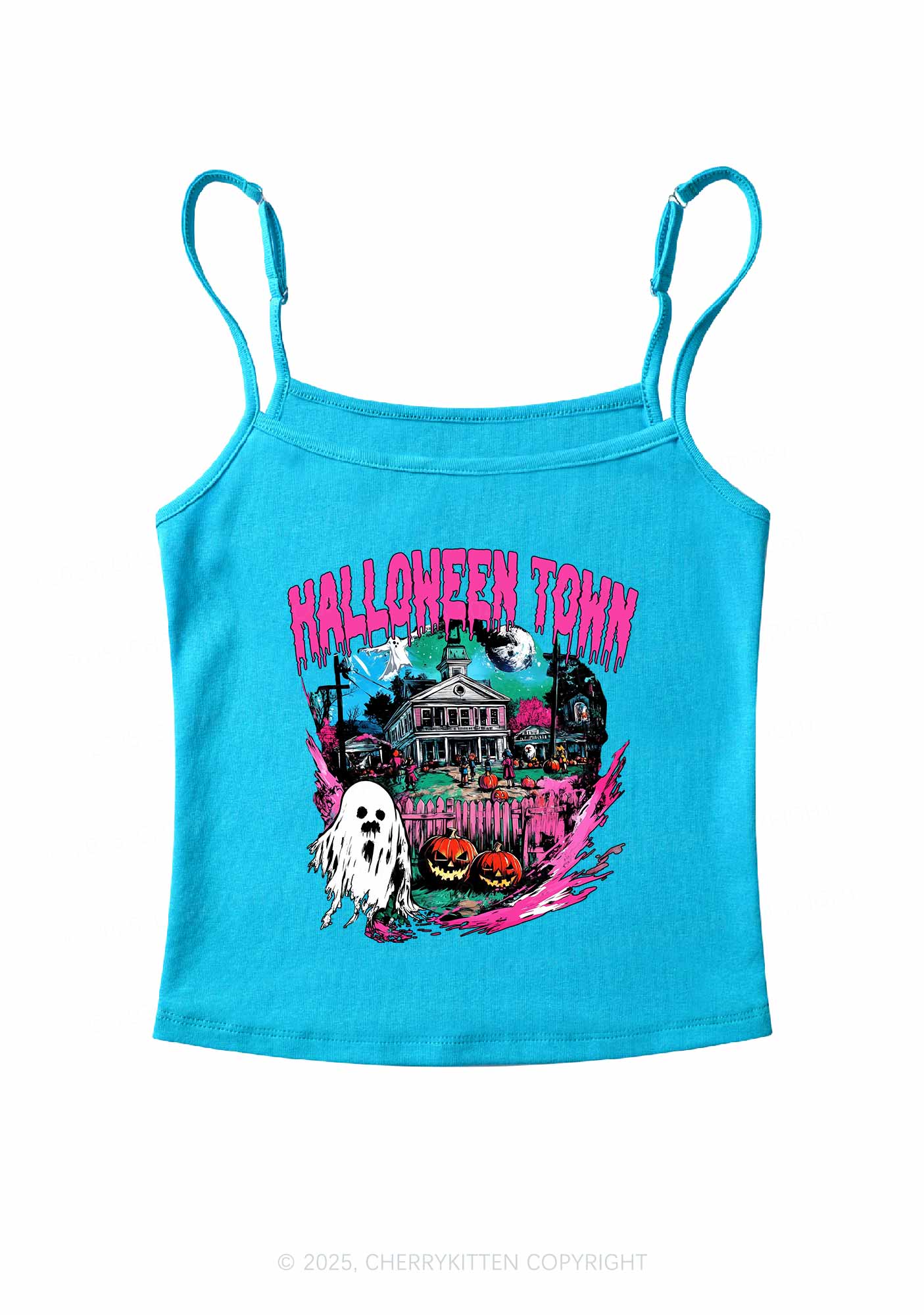 Halloween Ghost Town Y2K Spaghetti Strap Cami Cherrykitten - Image 4