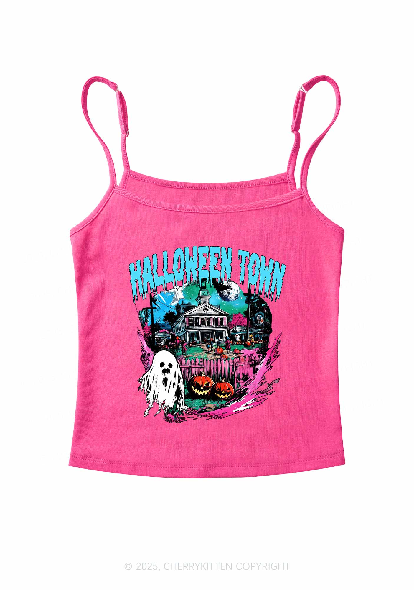 Halloween Ghost Town Y2K Spaghetti Strap Cami Cherrykitten - Image 5