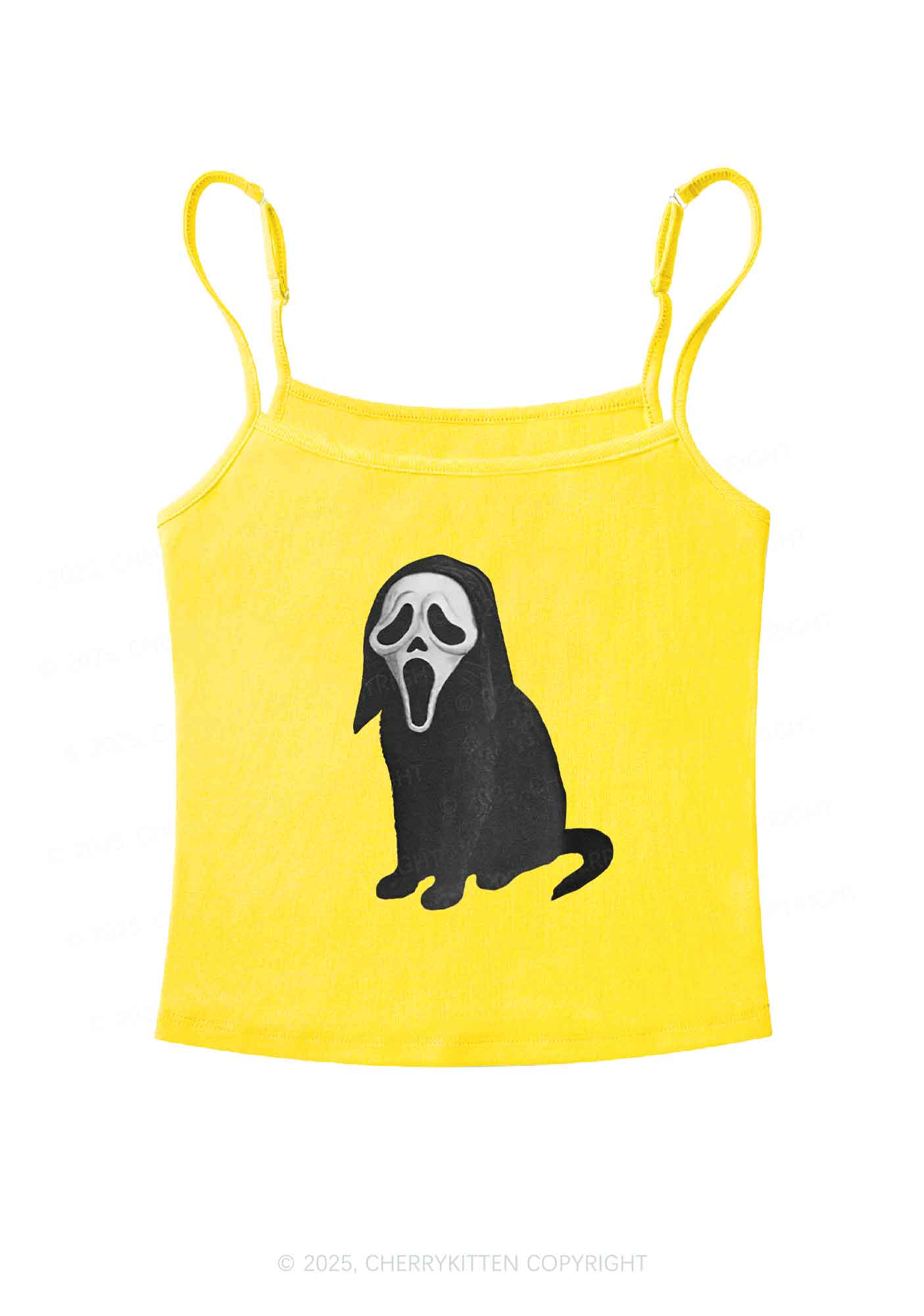 Halloween Ghostcat Y2K Spaghetti Strap Cami Cherrykitten - Image 6